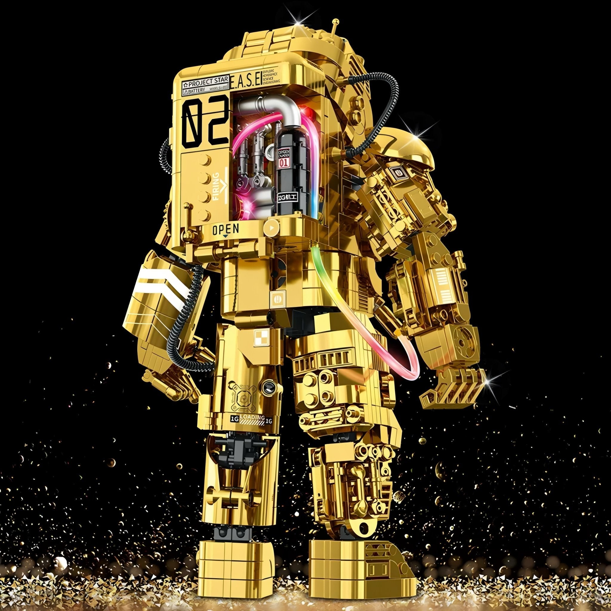 GOLDEN ASTRONAUT | 992PCS - BRICKS LAB