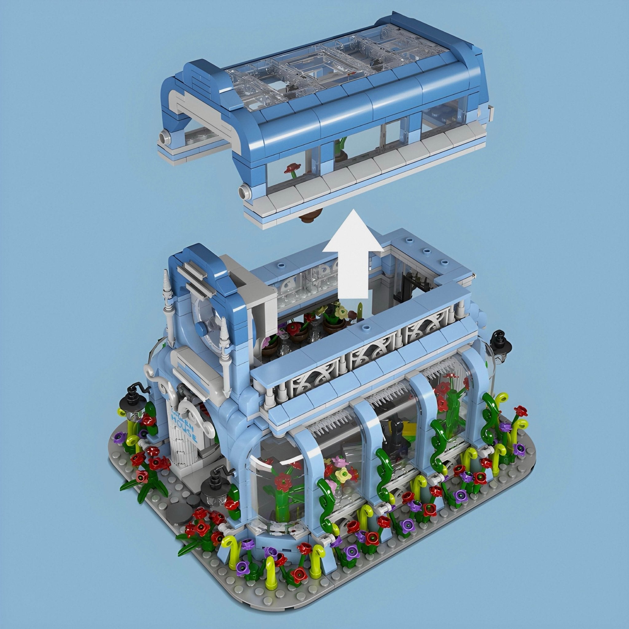 GREEN HOUSE | 1290PCS - BRICKS LAB