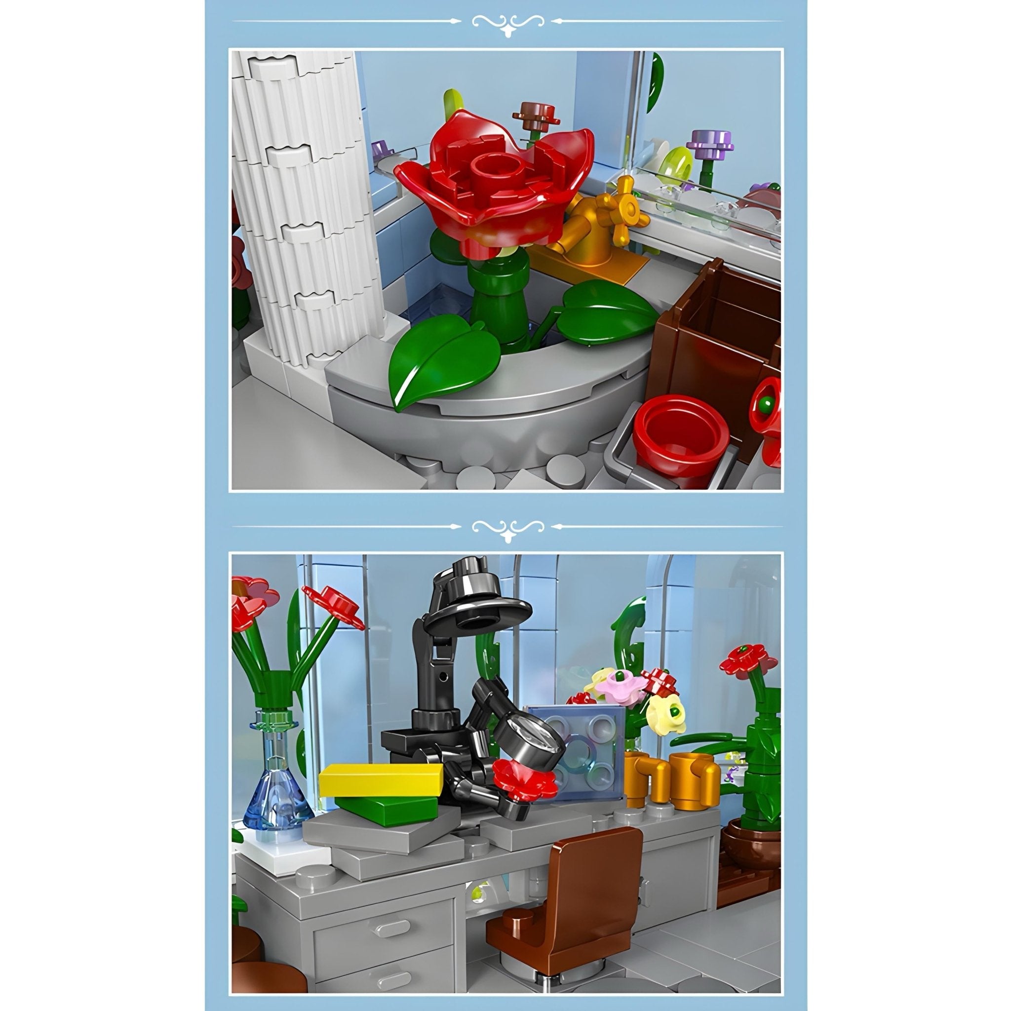 GREEN HOUSE | 1290PCS - BRICKS LAB