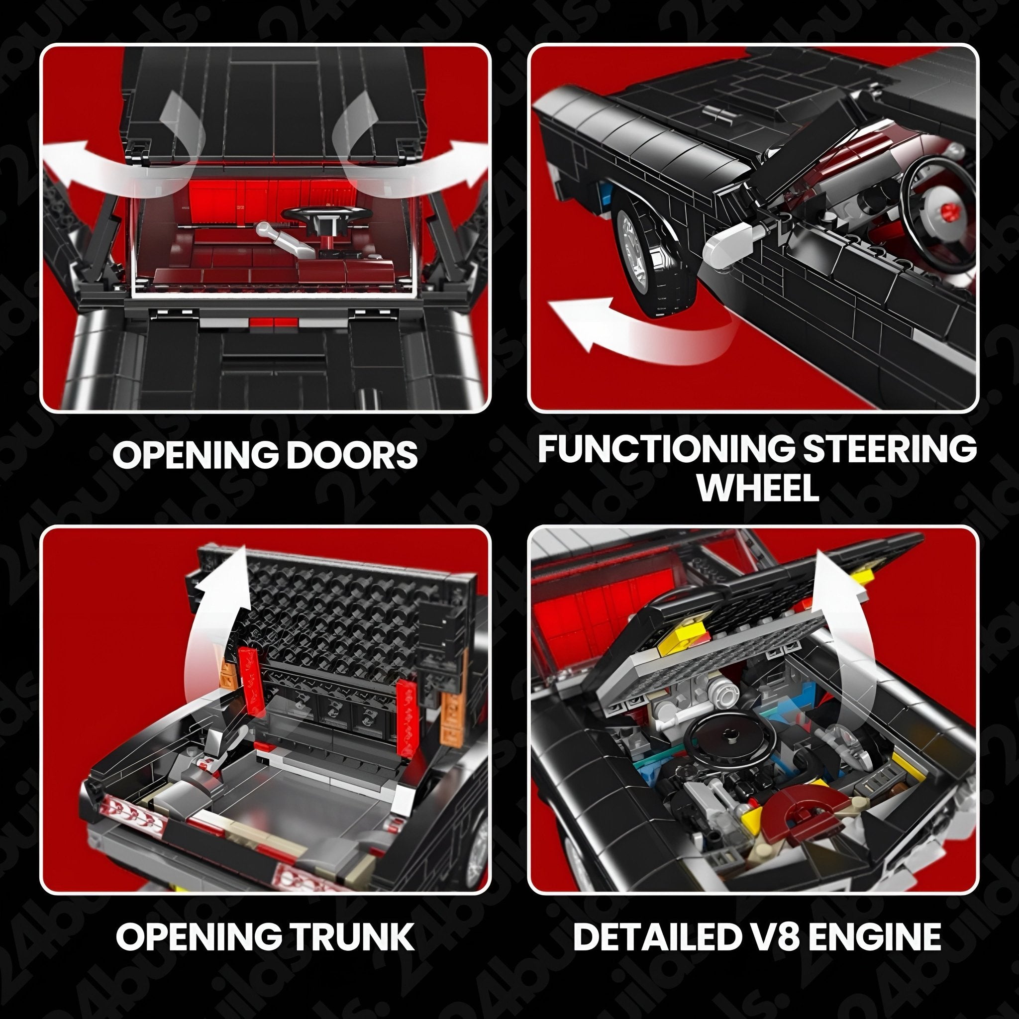 GTO American Muscle Car | 1564pcs - BRICKS LAB