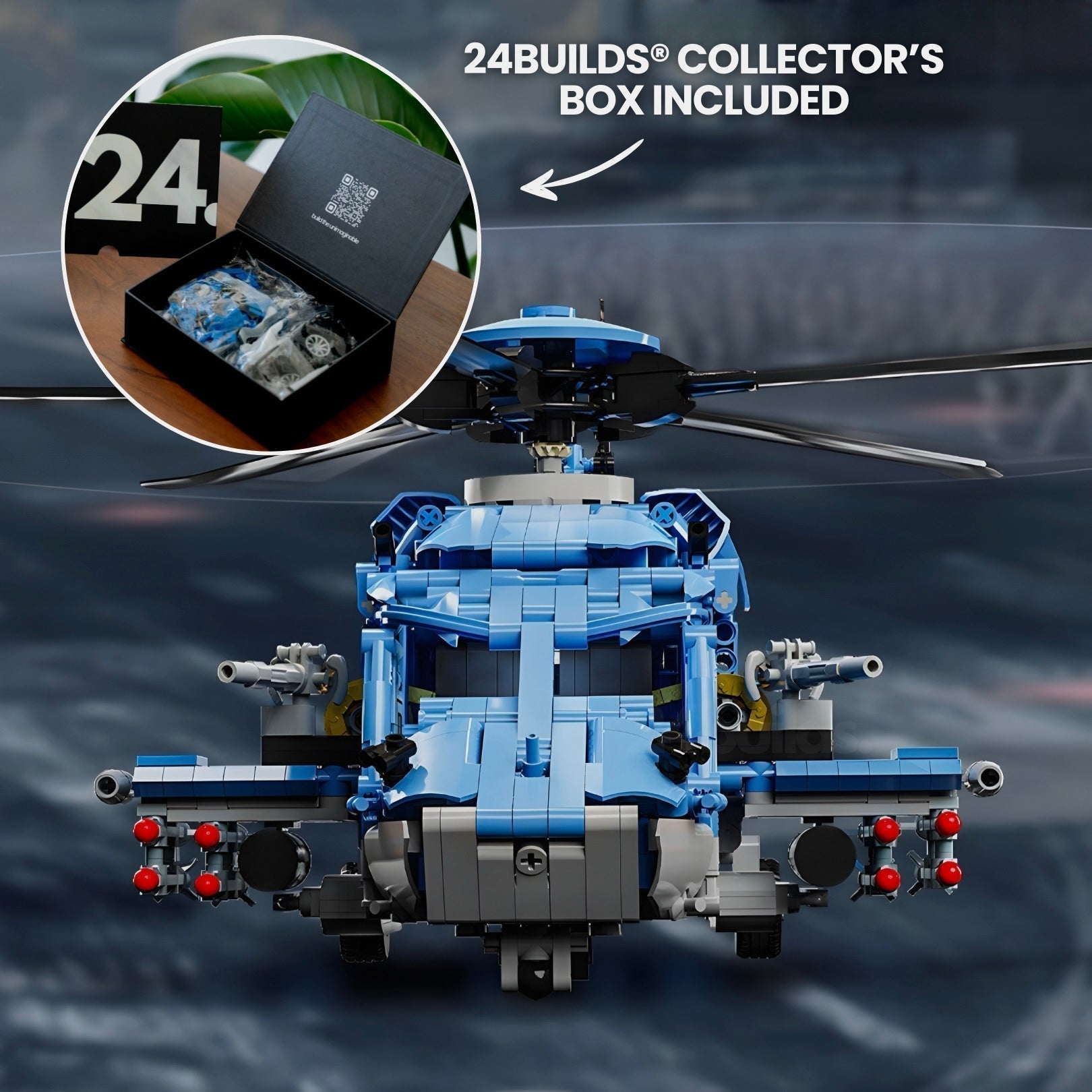 GUNSHIP HELICOPTER | 1712PCS - BRICKS LAB