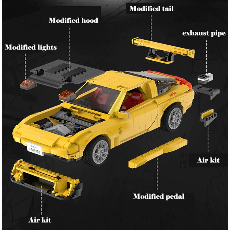 Initial D FD3S RX - 7 | 1655pcs - BRICKS LAB