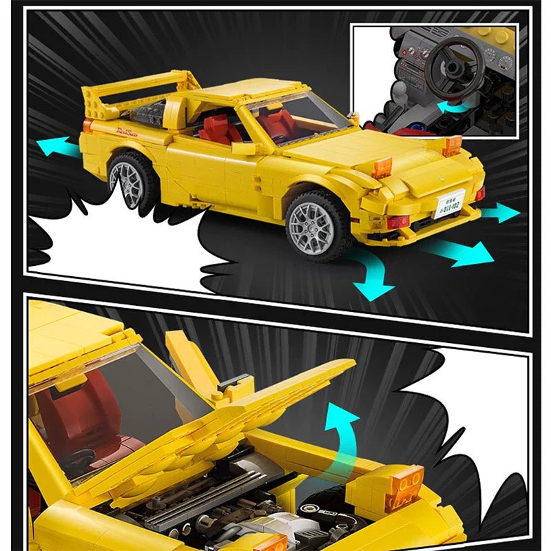 Initial D FD3S RX - 7 | 1655pcs - BRICKS LAB