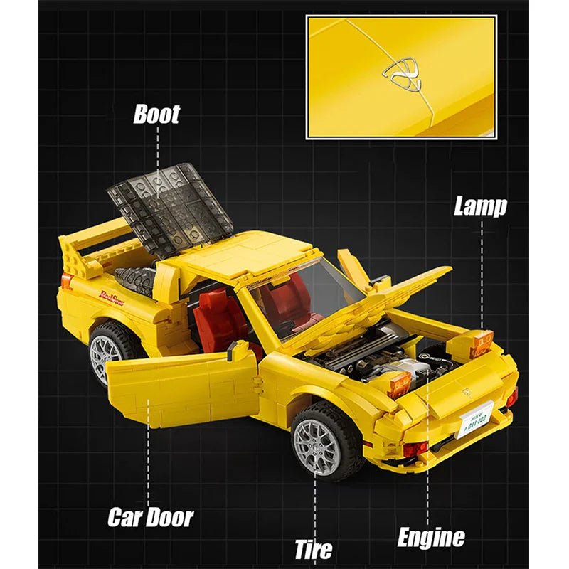 Initial D FD3S RX - 7 | 1655pcs - BRICKS LAB