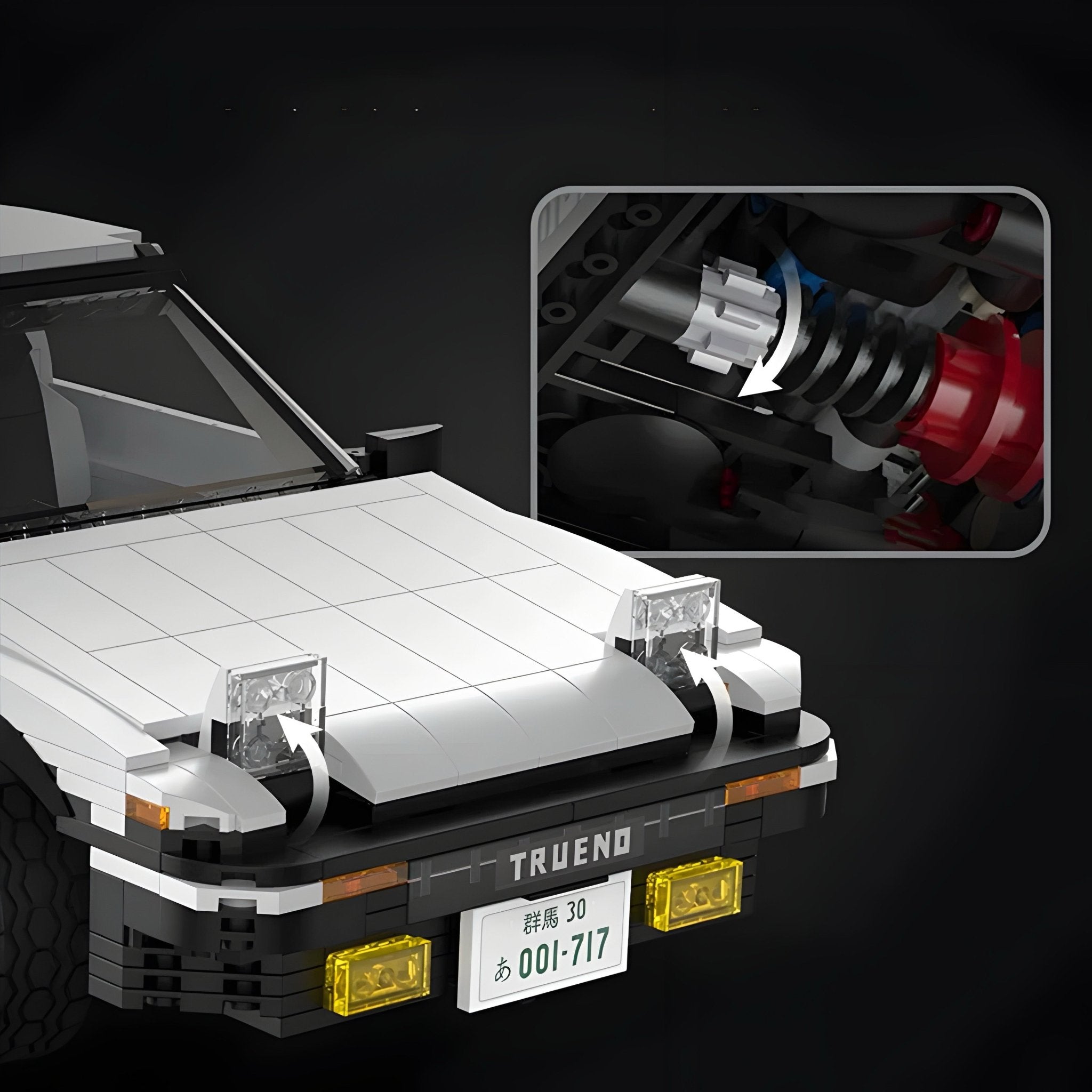 Initial D Toyota AE86 | 1324pcs - BRICKS LAB