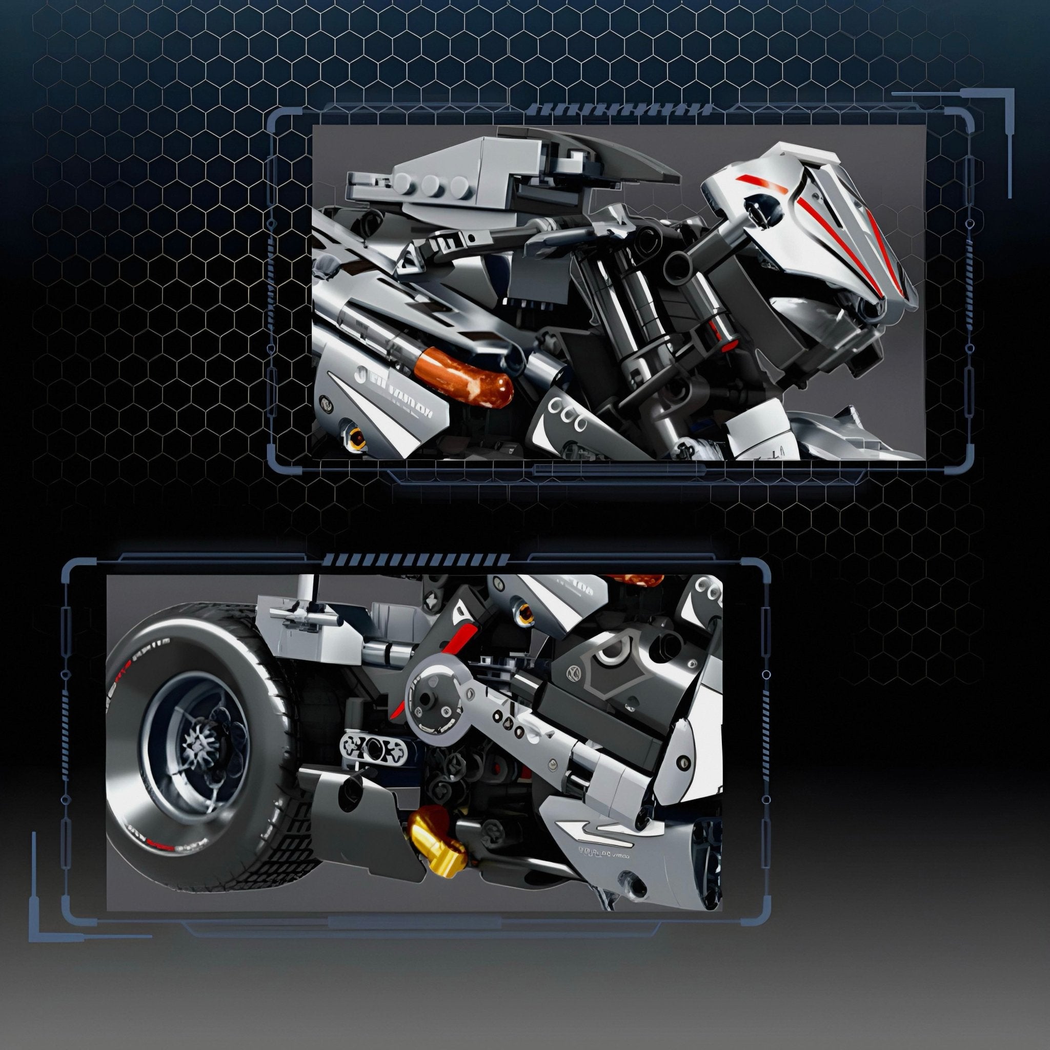 JAPANESE MOTORBIKE | 842PCS - BRICKS LAB