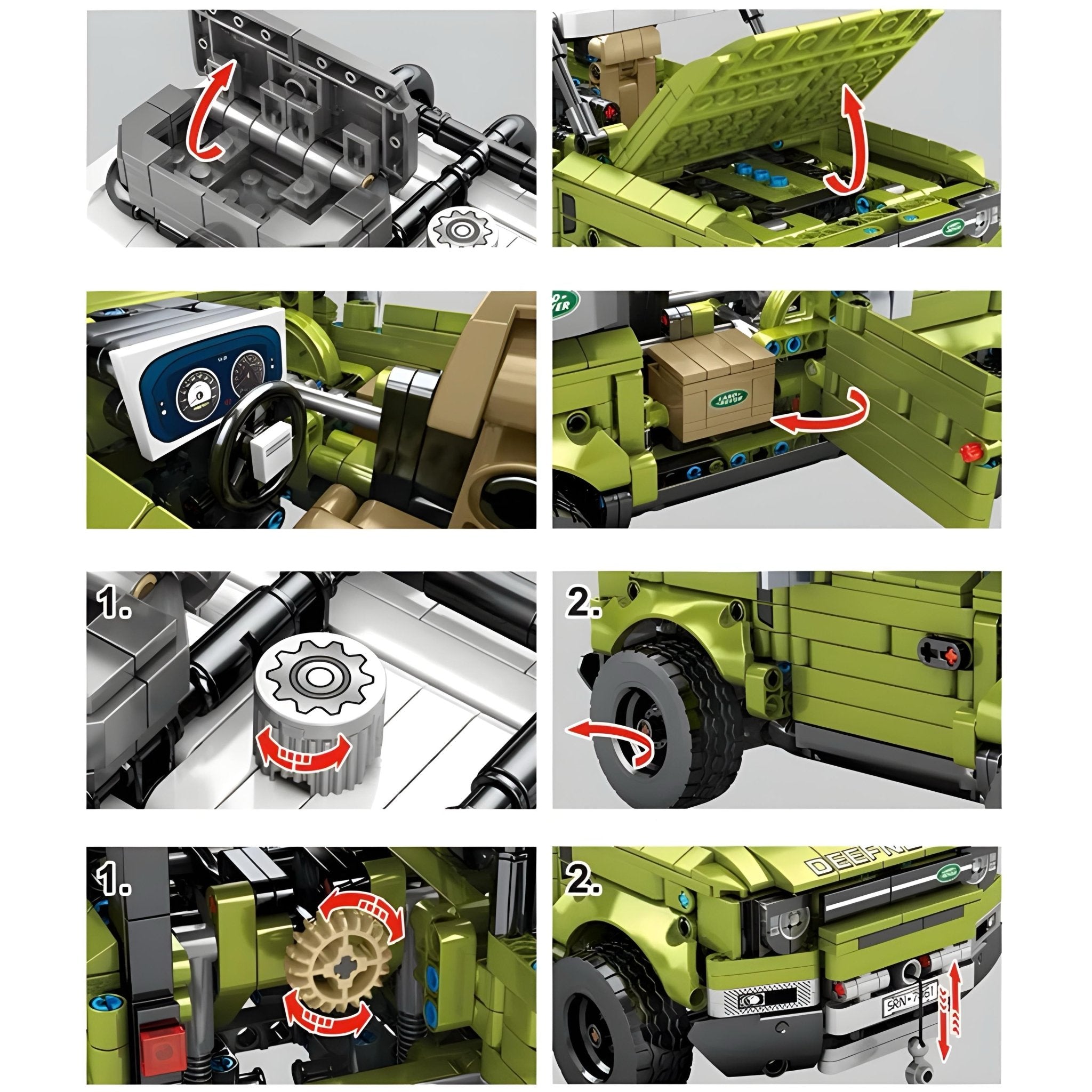 Land Rover Defender | 1286pcs - BRICKS LAB