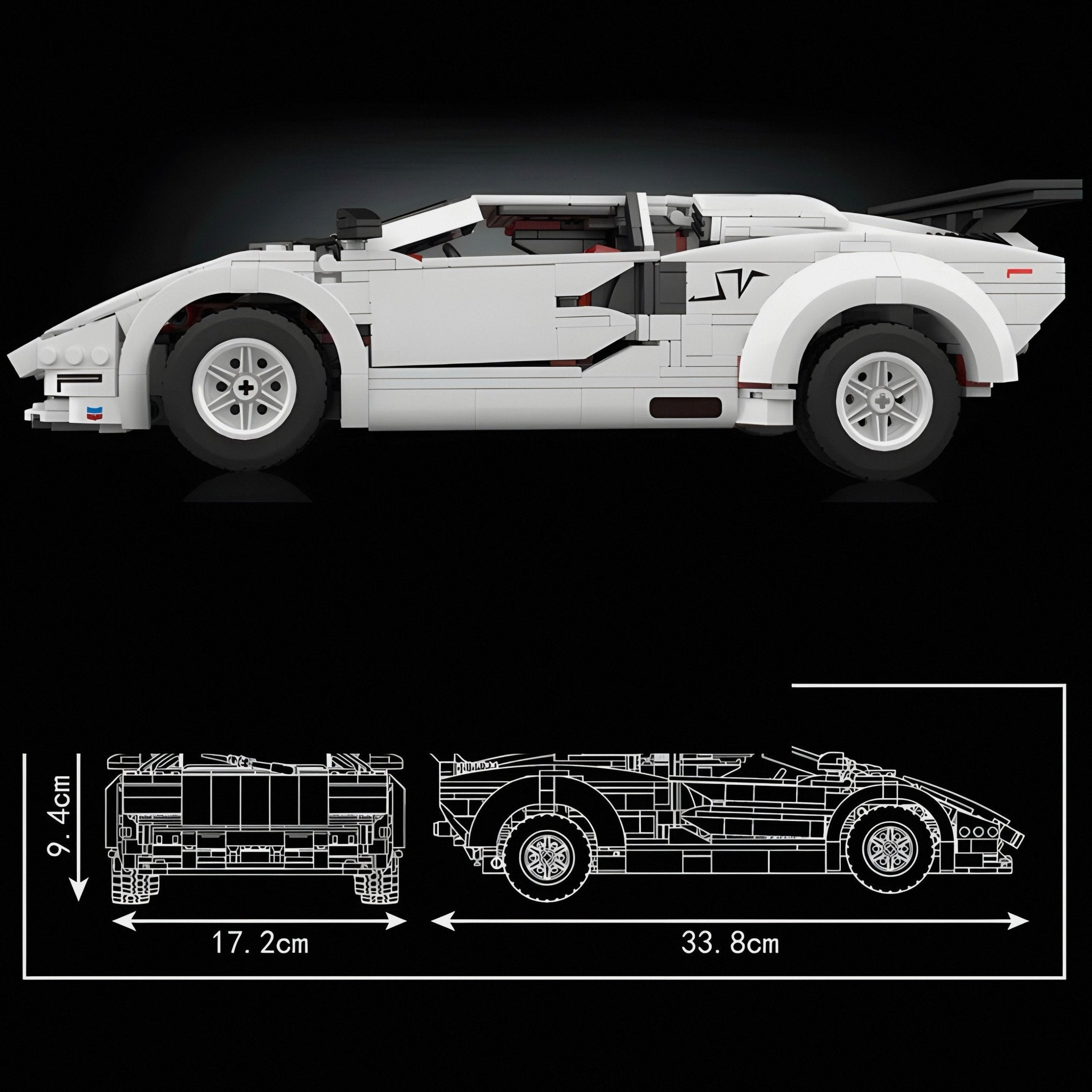 Limited Edition Countach | 1348pcs - BRICKS LAB