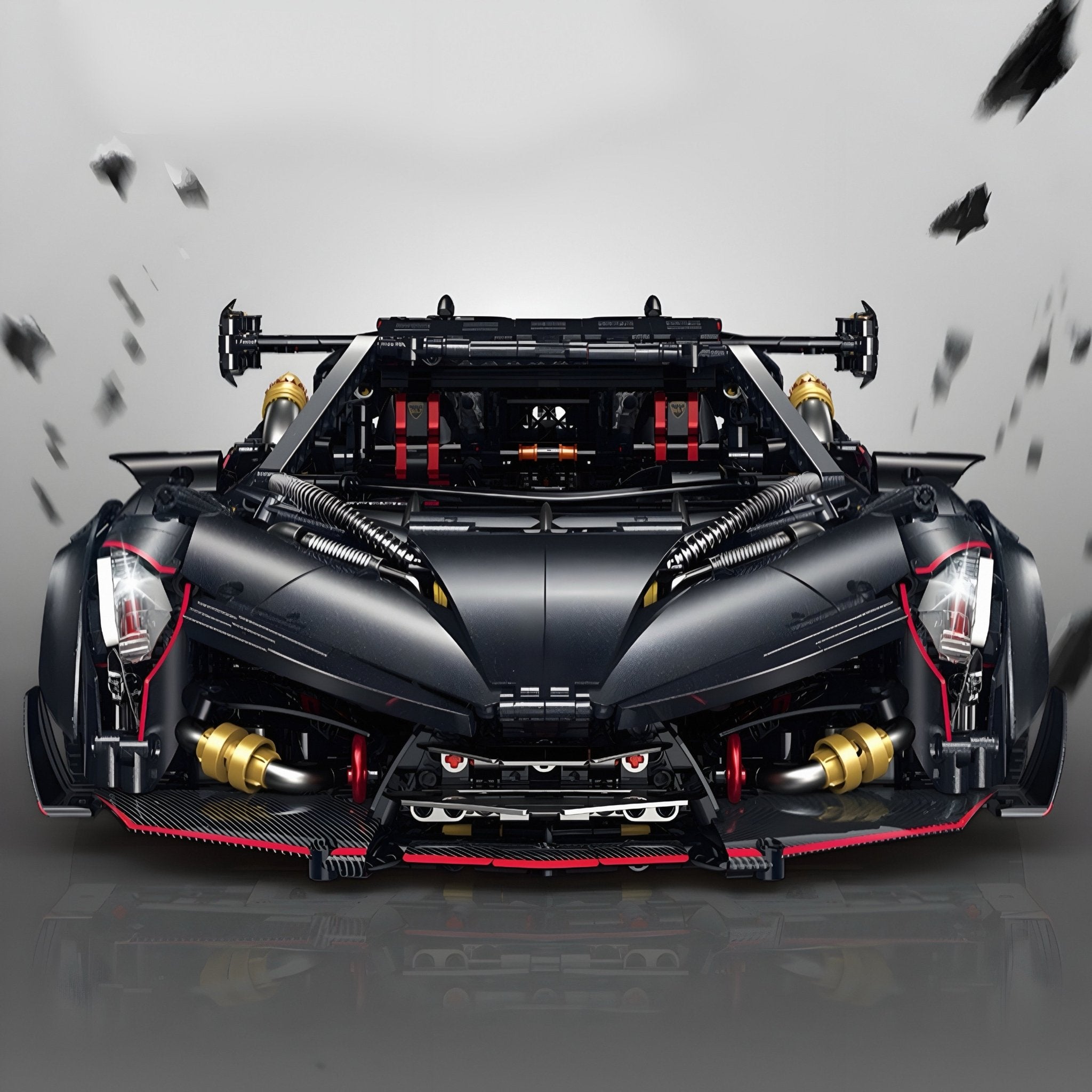 Limited Edition Obsidian V12 Supercar | 3910pcs - BRICKS LAB