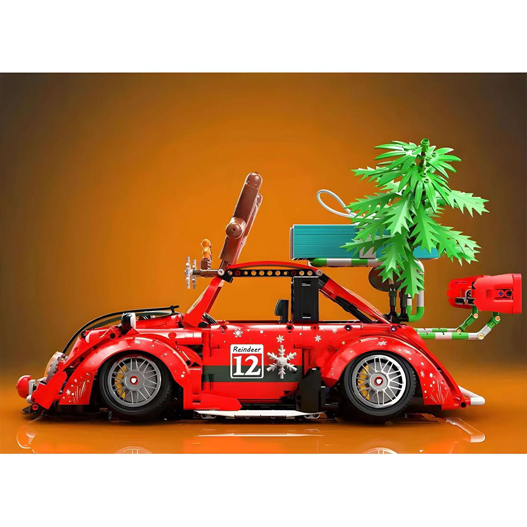 Limited Edition Santa's Custom Beetle | 2870pcs - BRICKS LAB
