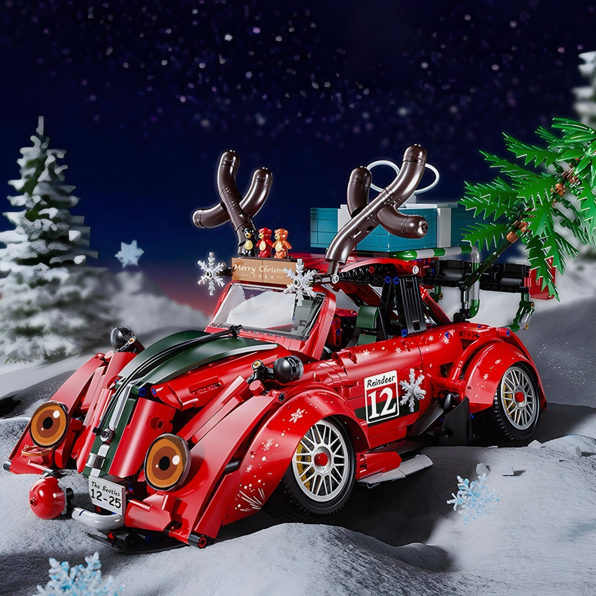 Limited Edition Santa's Custom Beetle | 2870pcs - BRICKS LAB