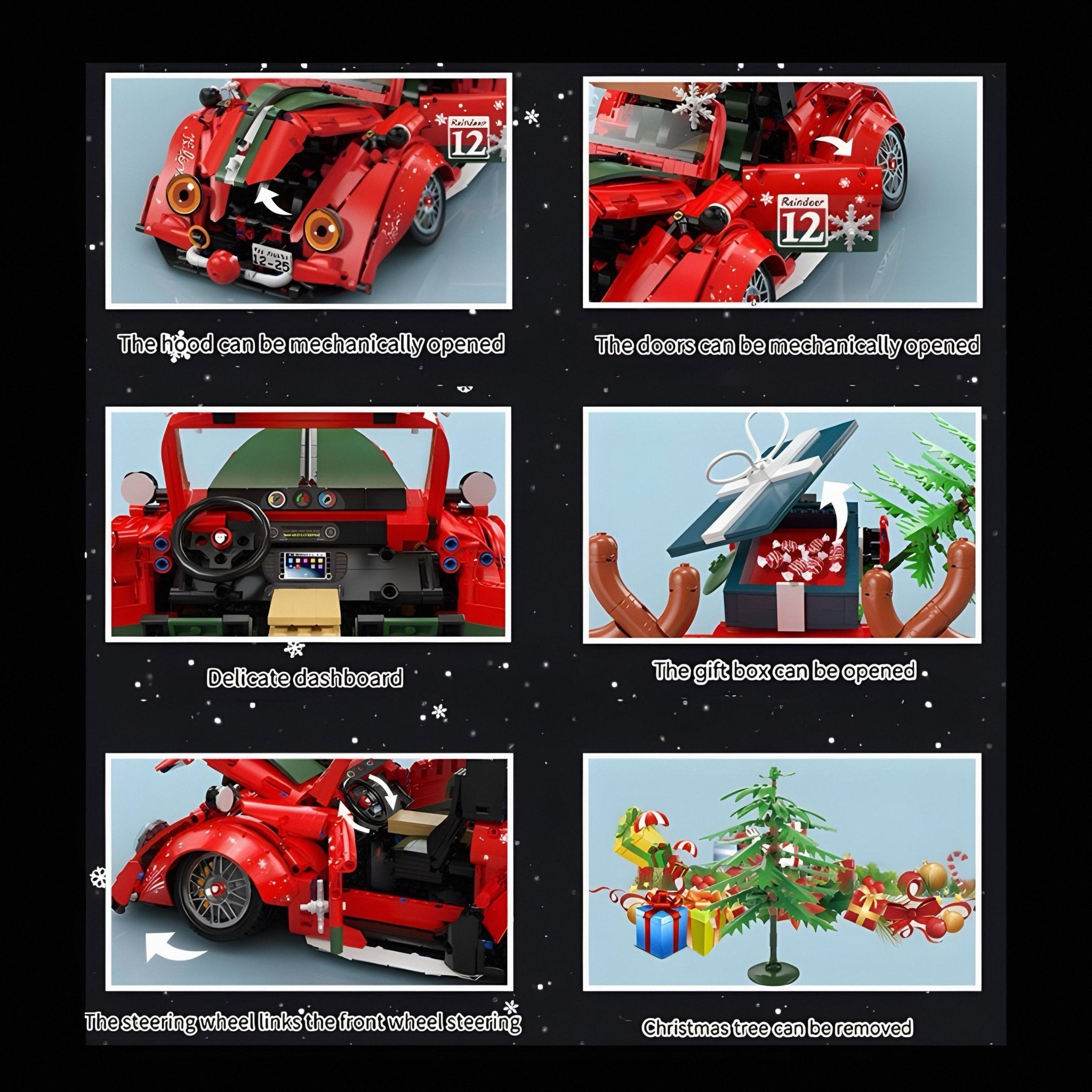 Limited Edition Santa's Custom Beetle | 2870pcs - BRICKS LAB