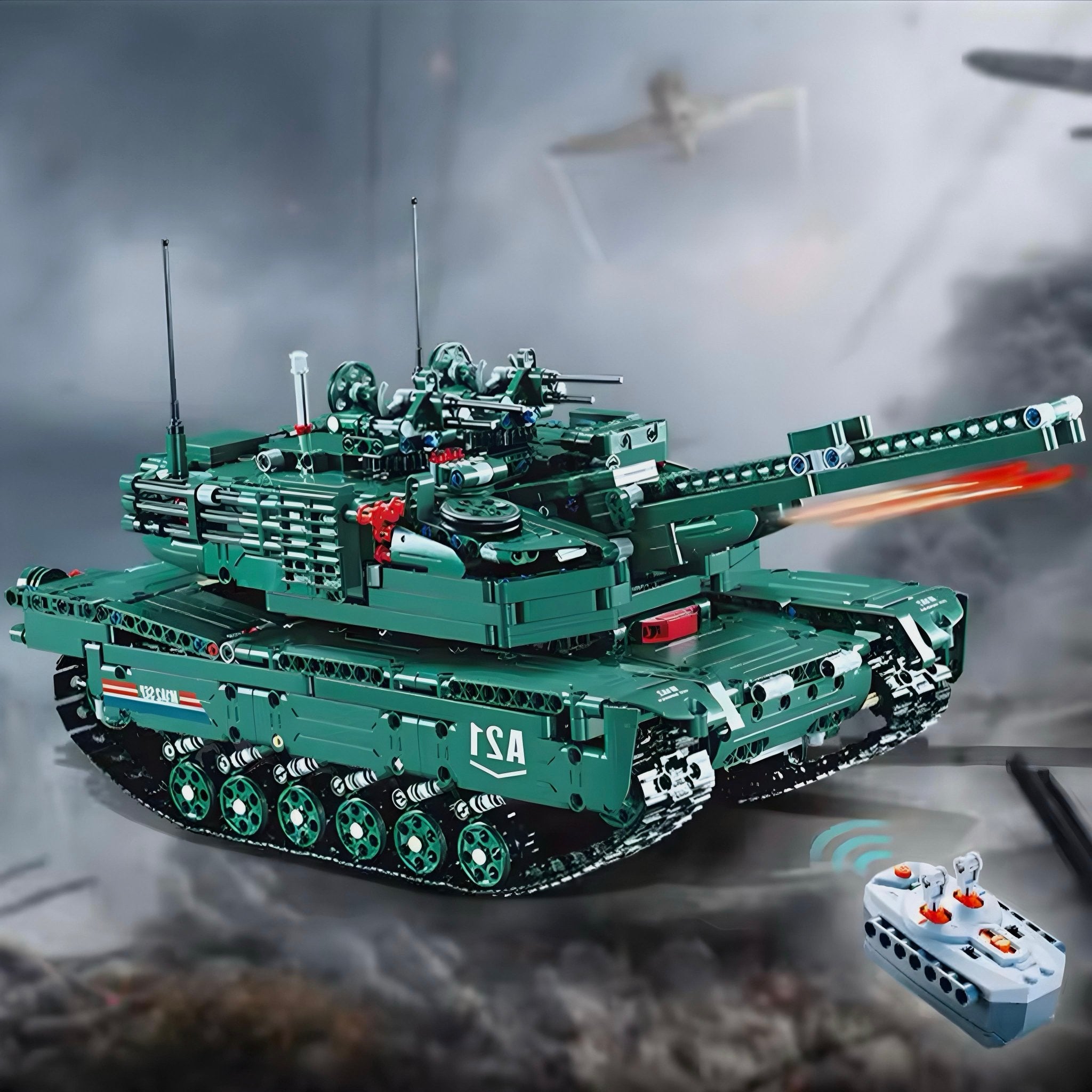 M1 - A2 REMOTE CONTROLLED TANK | 1500PCS - BRICKS LAB