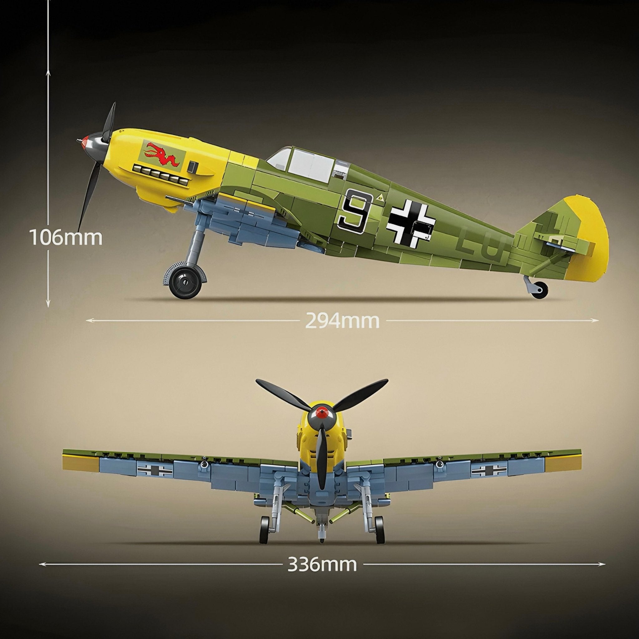 MESSERCHMITT BF 109 | 632PCS - BRICKS LAB