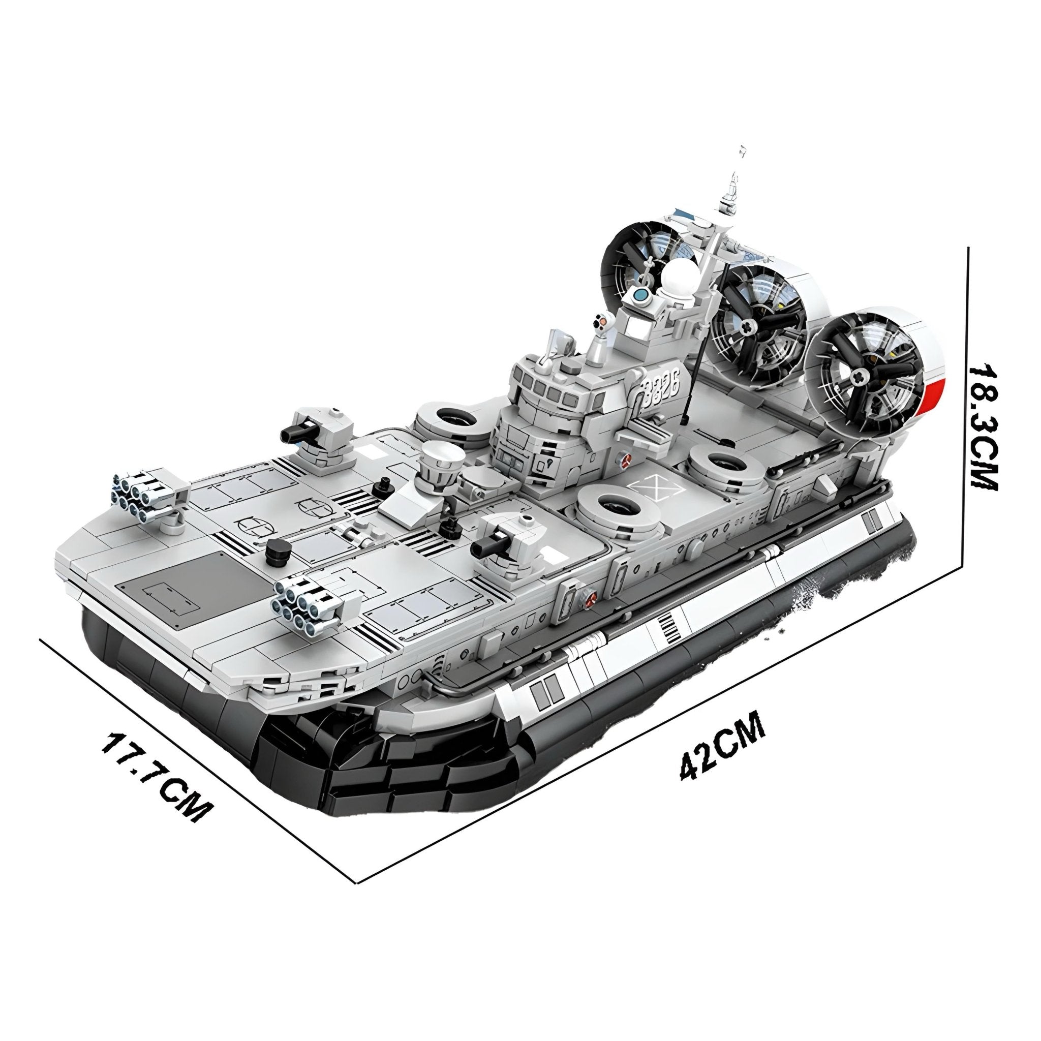 MILITARY HOVERCRAFT | 1442PCS - BRICKS LAB