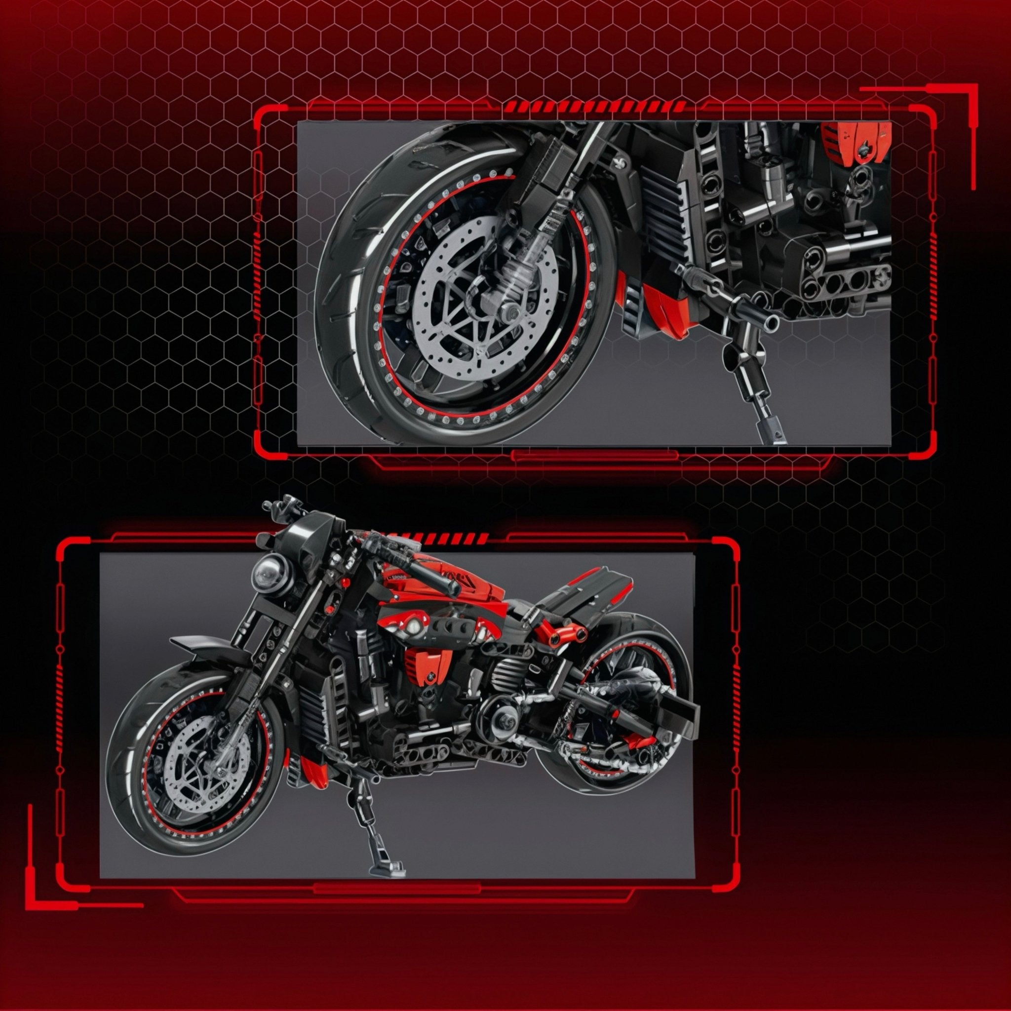 MODERN CRUISER BIKE | 826PCS - BRICKS LAB