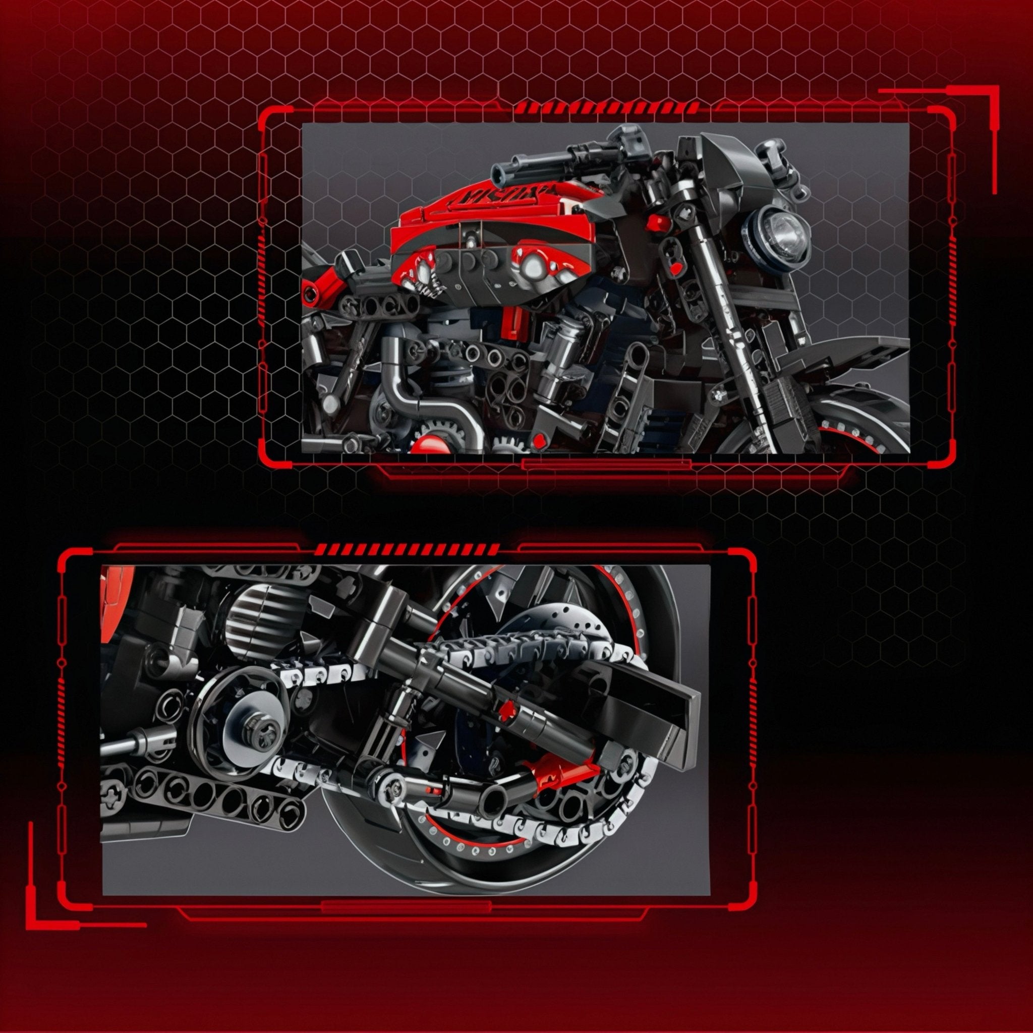 MODERN CRUISER BIKE | 826PCS - BRICKS LAB