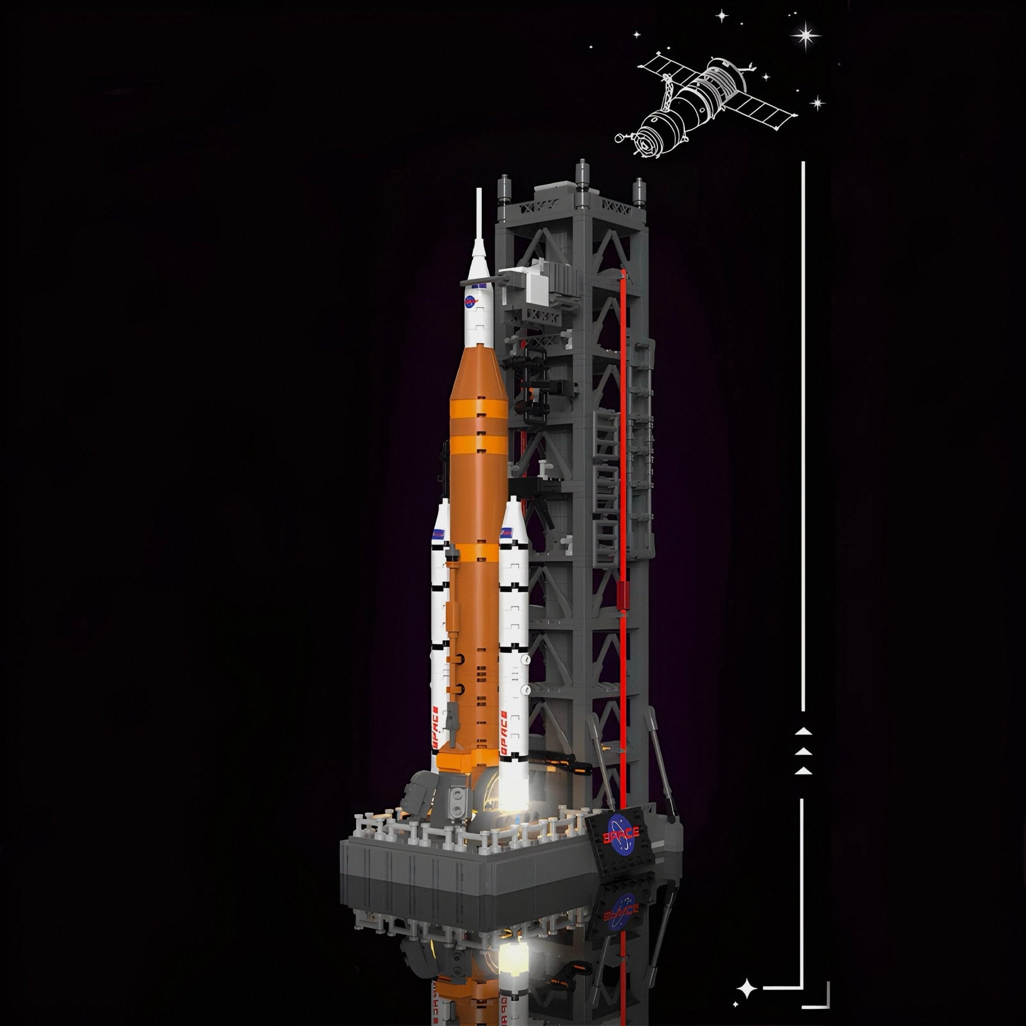 MOON LANDING: SLS SPACE LAUNCH SYSTEM | 908PCS - BRICKS LAB