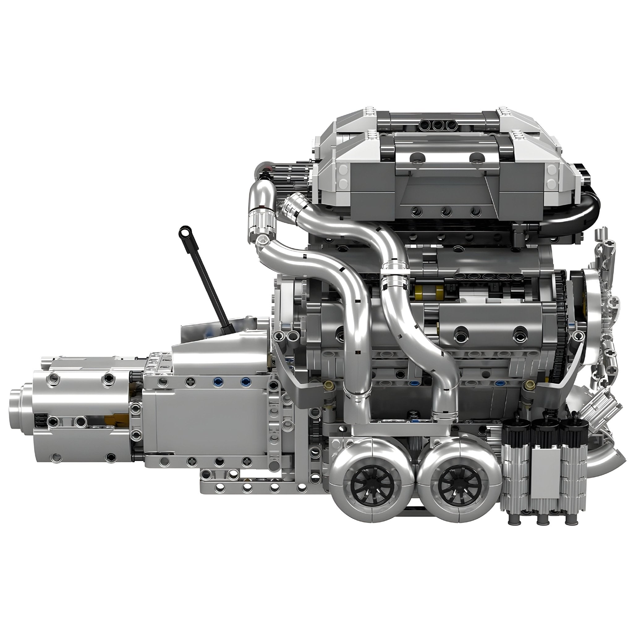 Motorised Hypercar W16 Engine & Gearbox | 2024pcs - BRICKS LAB