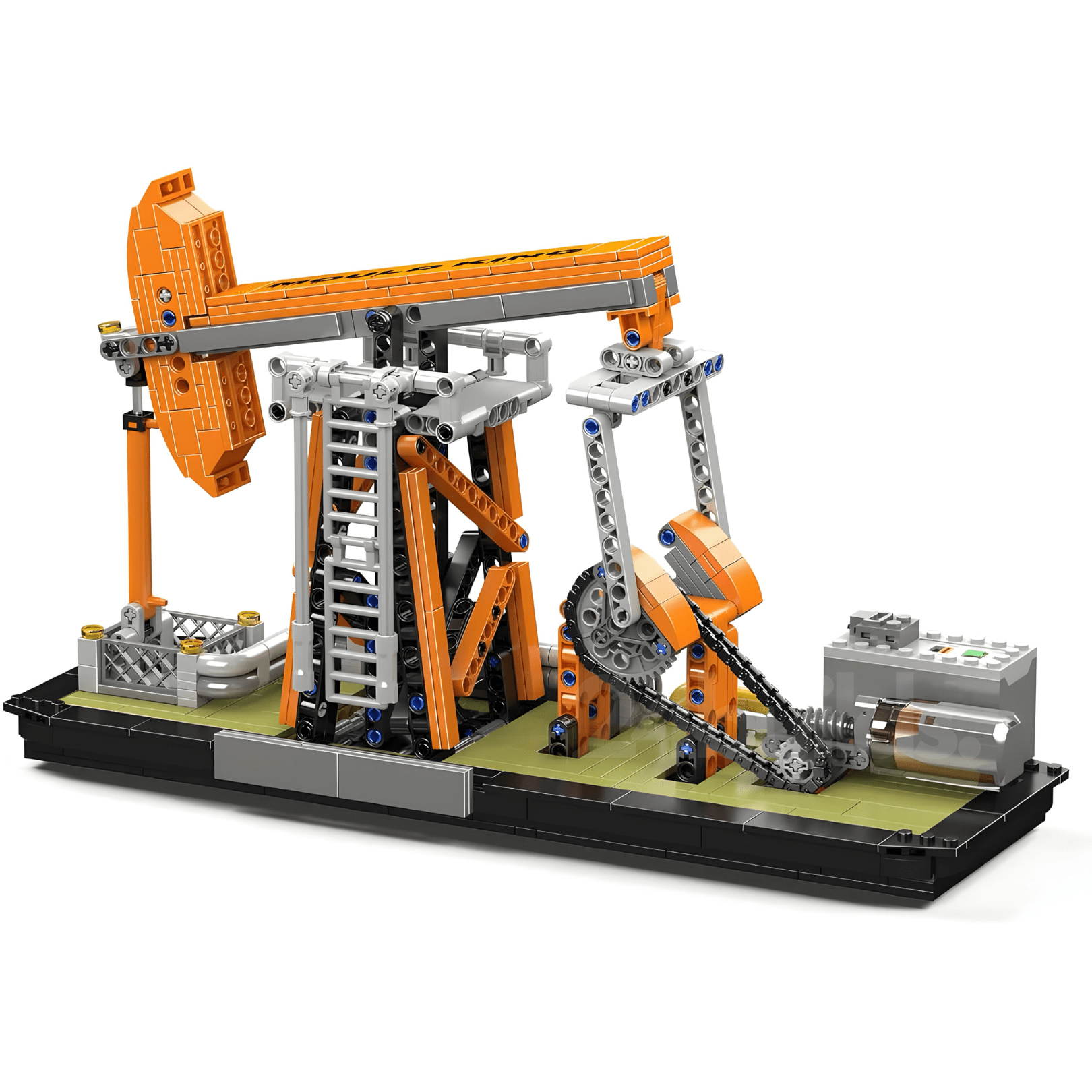 MOTORISED MECHANICAL OIL RIG | 840PCS - BRICKS LAB