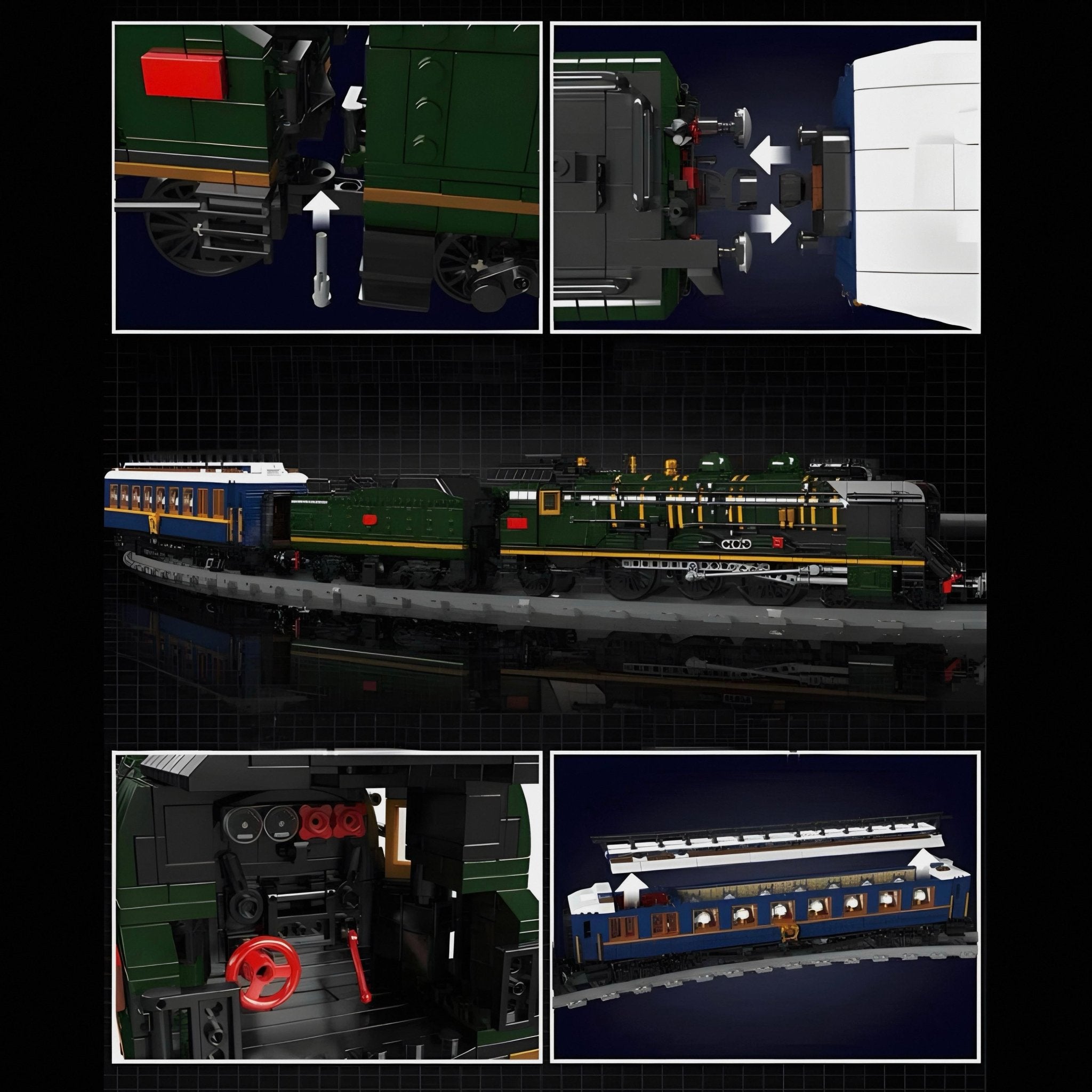 ORIENT EXPRESS LOCOMOTIVE | 3897PCS - BRICKS LAB