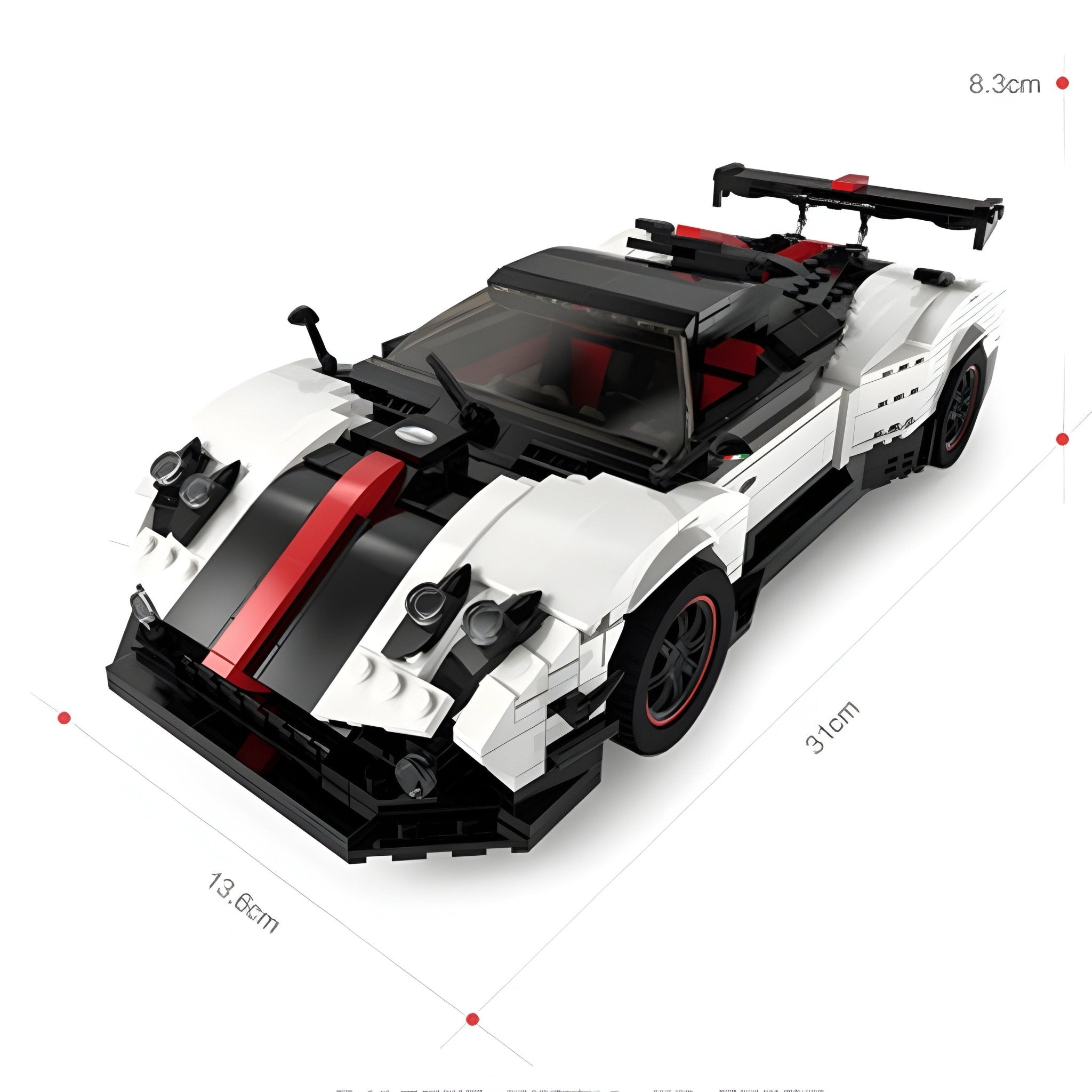 Pagani Zonda Zinque | 1018pcs - BRICKS LAB