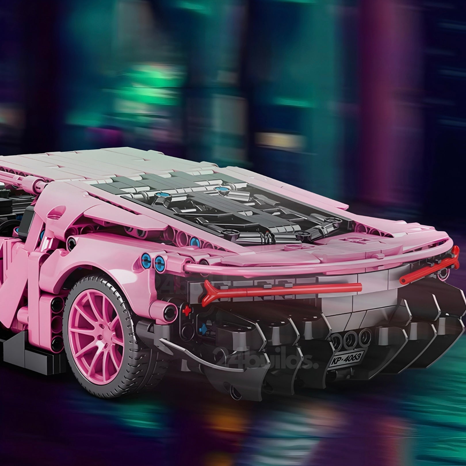 Pink Edition Italian Supercar | 1258pcs - BRICKS LAB