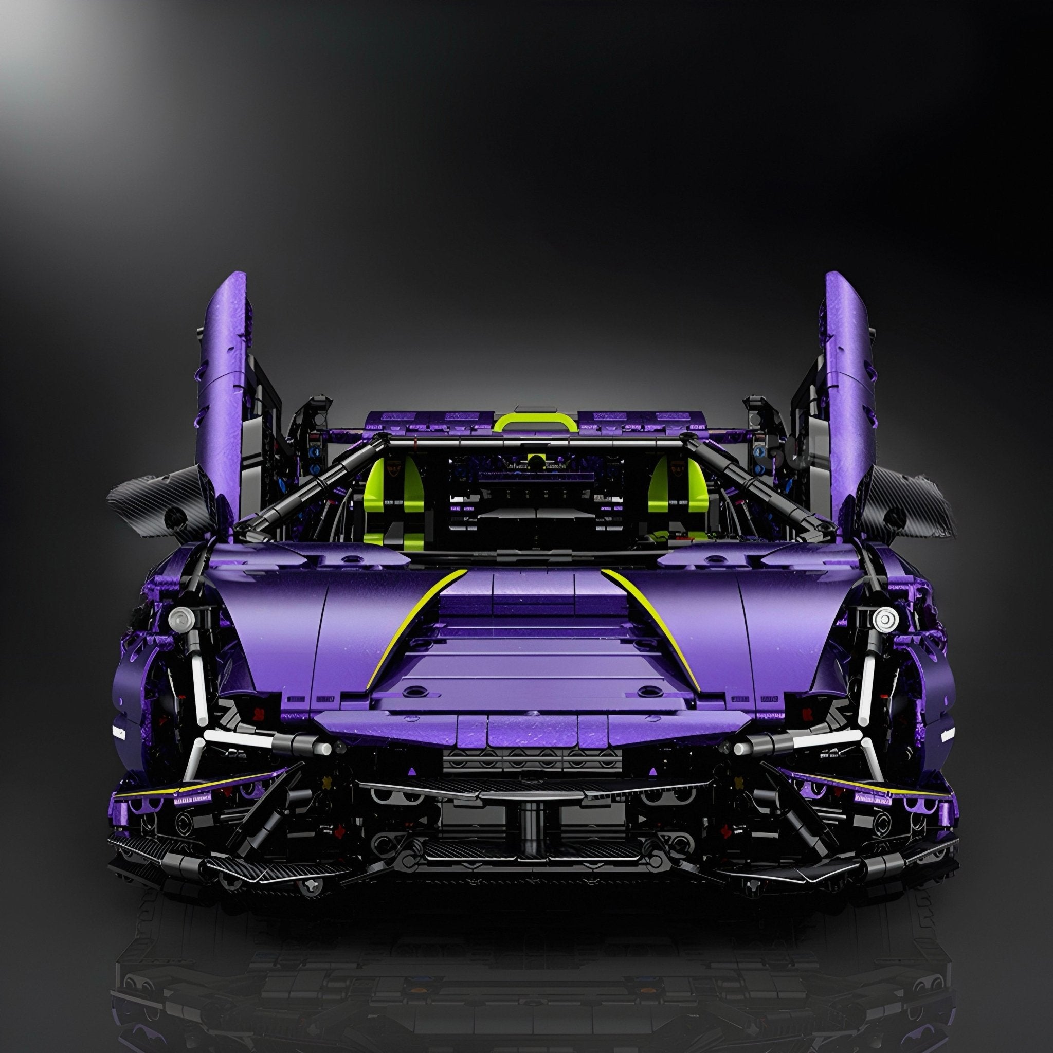 Purple Flake Edition V10 Supercar | 3658pcs - BRICKS LAB