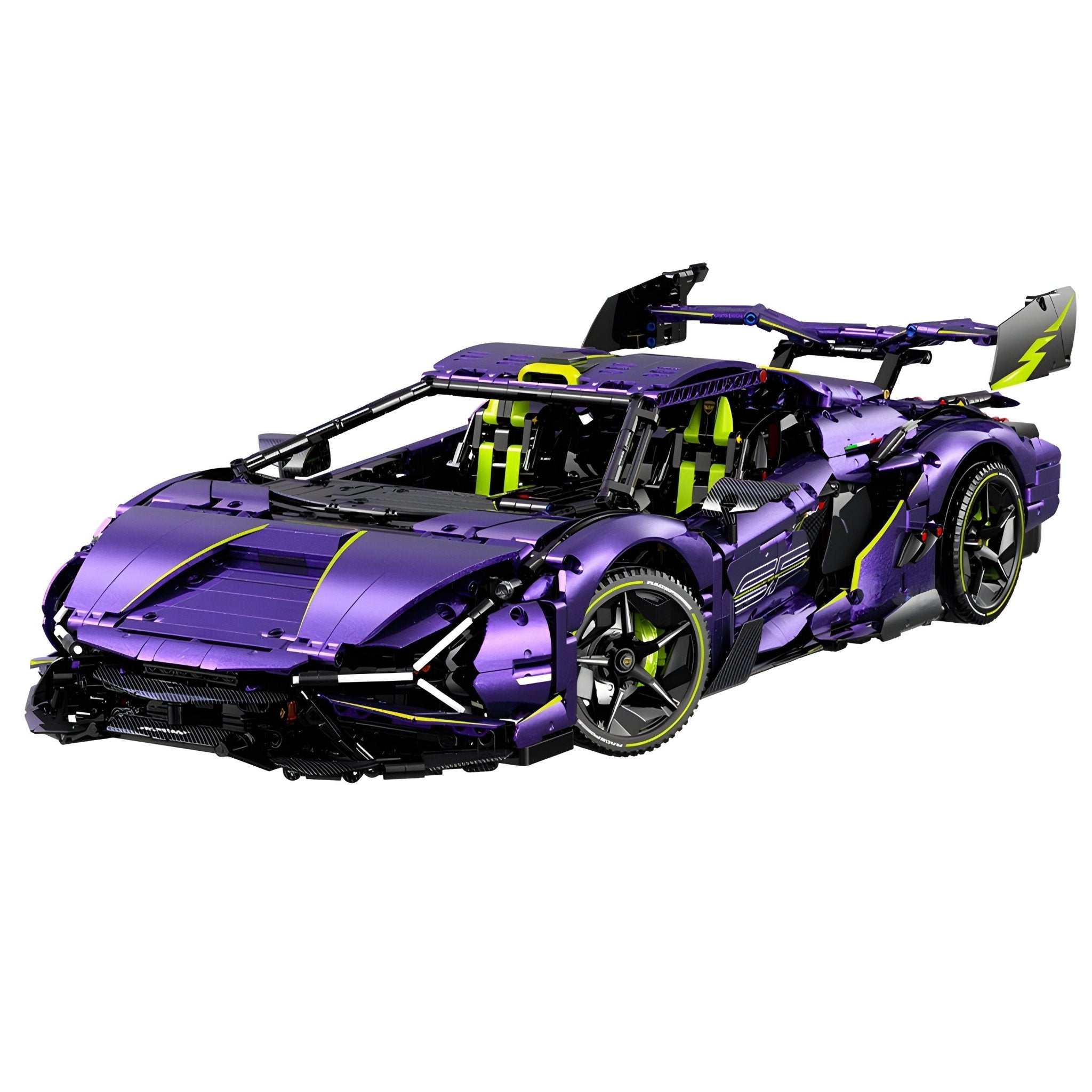 Purple Flake Edition V10 Supercar | 3658pcs - BRICKS LAB
