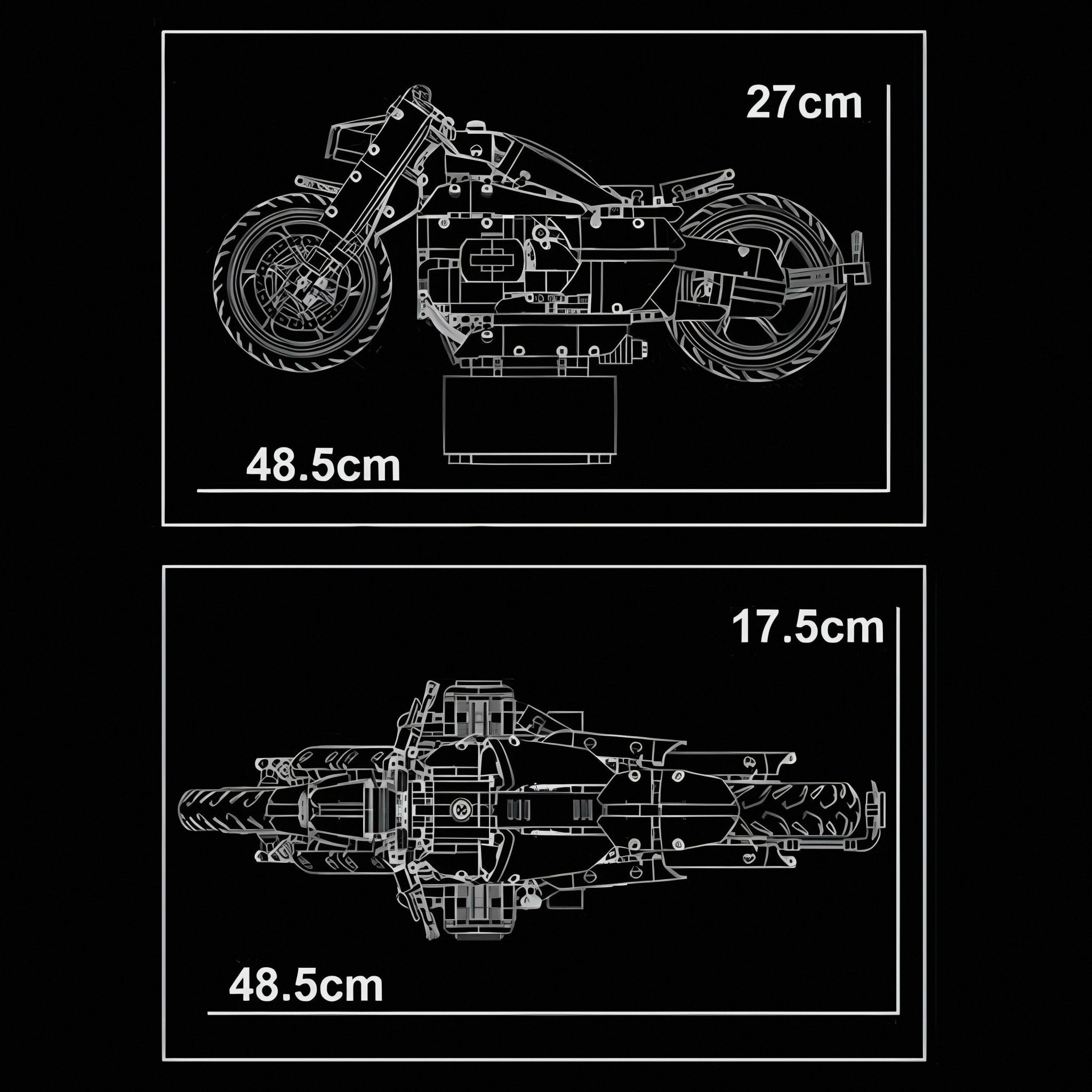 R18 MUSCLE BIKE | 1672PCS - BRICKS LAB