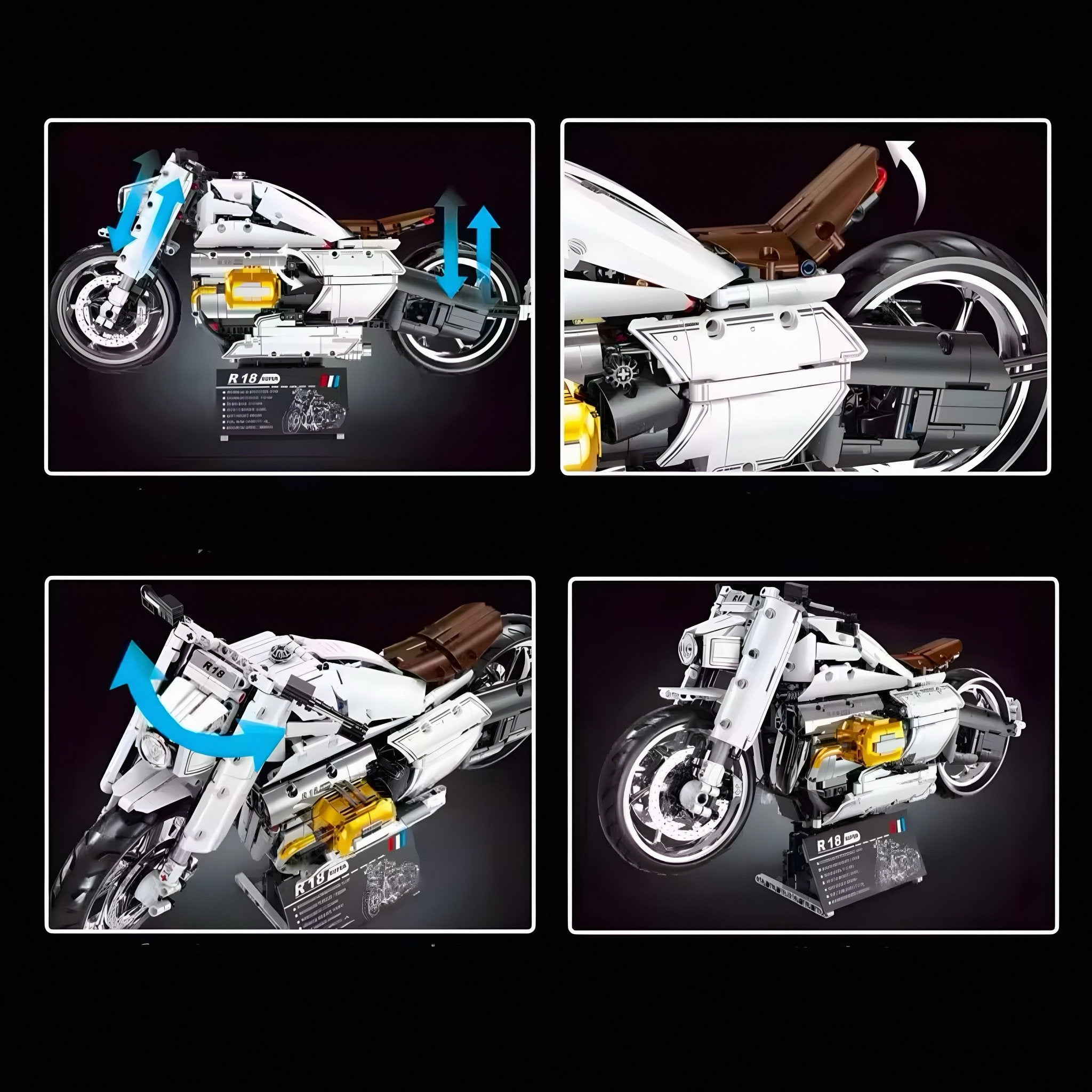 R18 MUSCLE BIKE | 1672PCS - BRICKS LAB