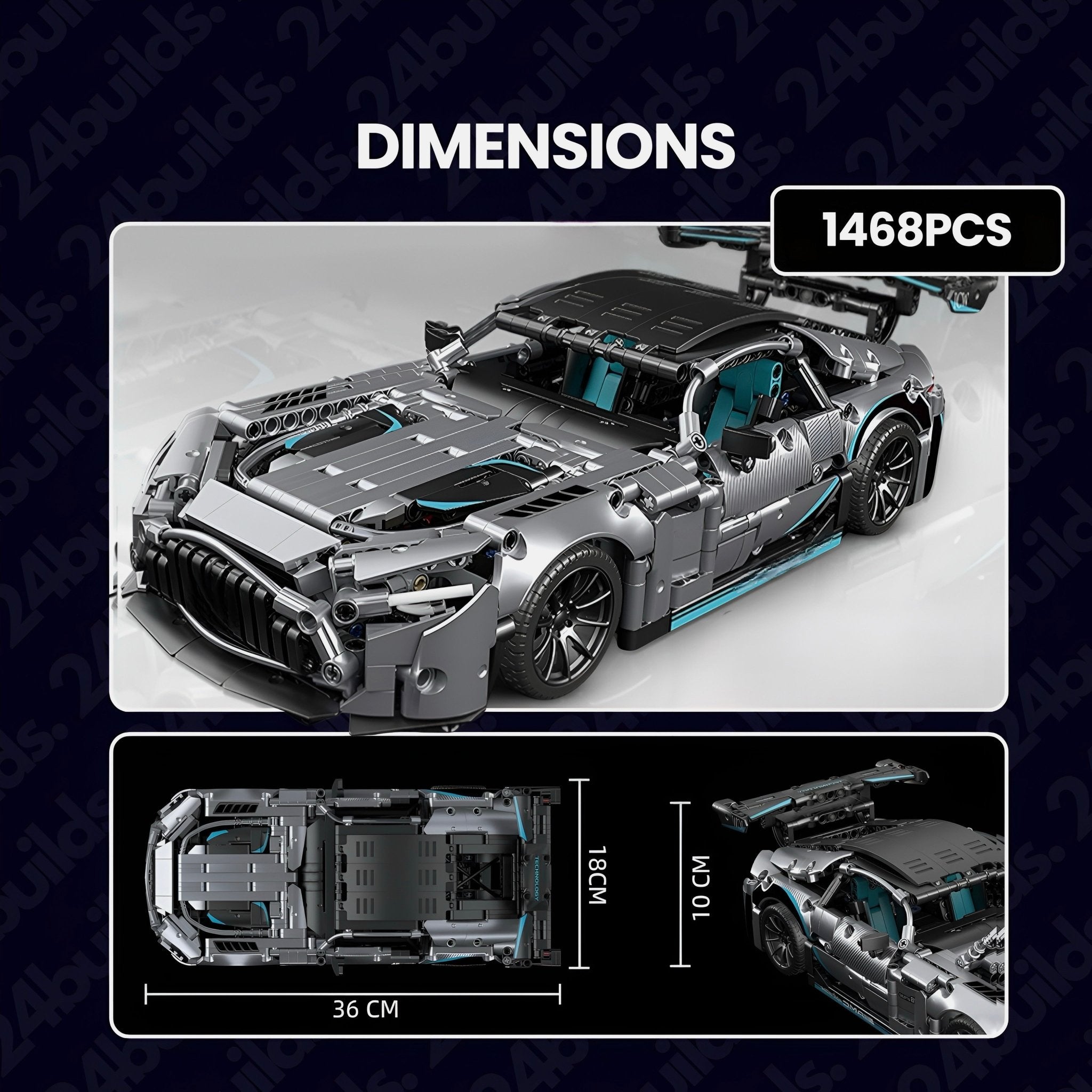 Race Edition German GT - R | 1468pcs - BRICKS LAB