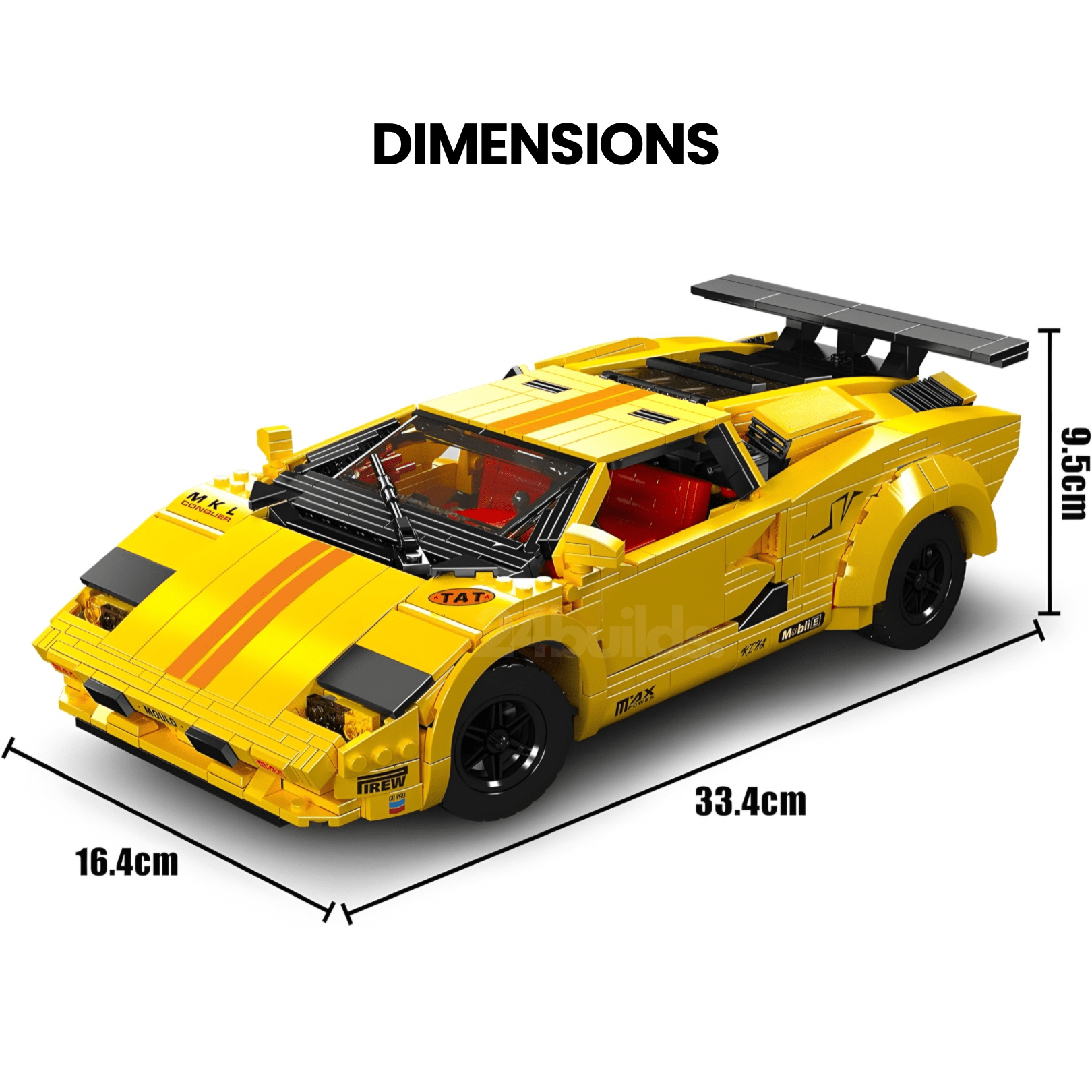 Race Spec Countach | 1382pcs - BRICKS LAB