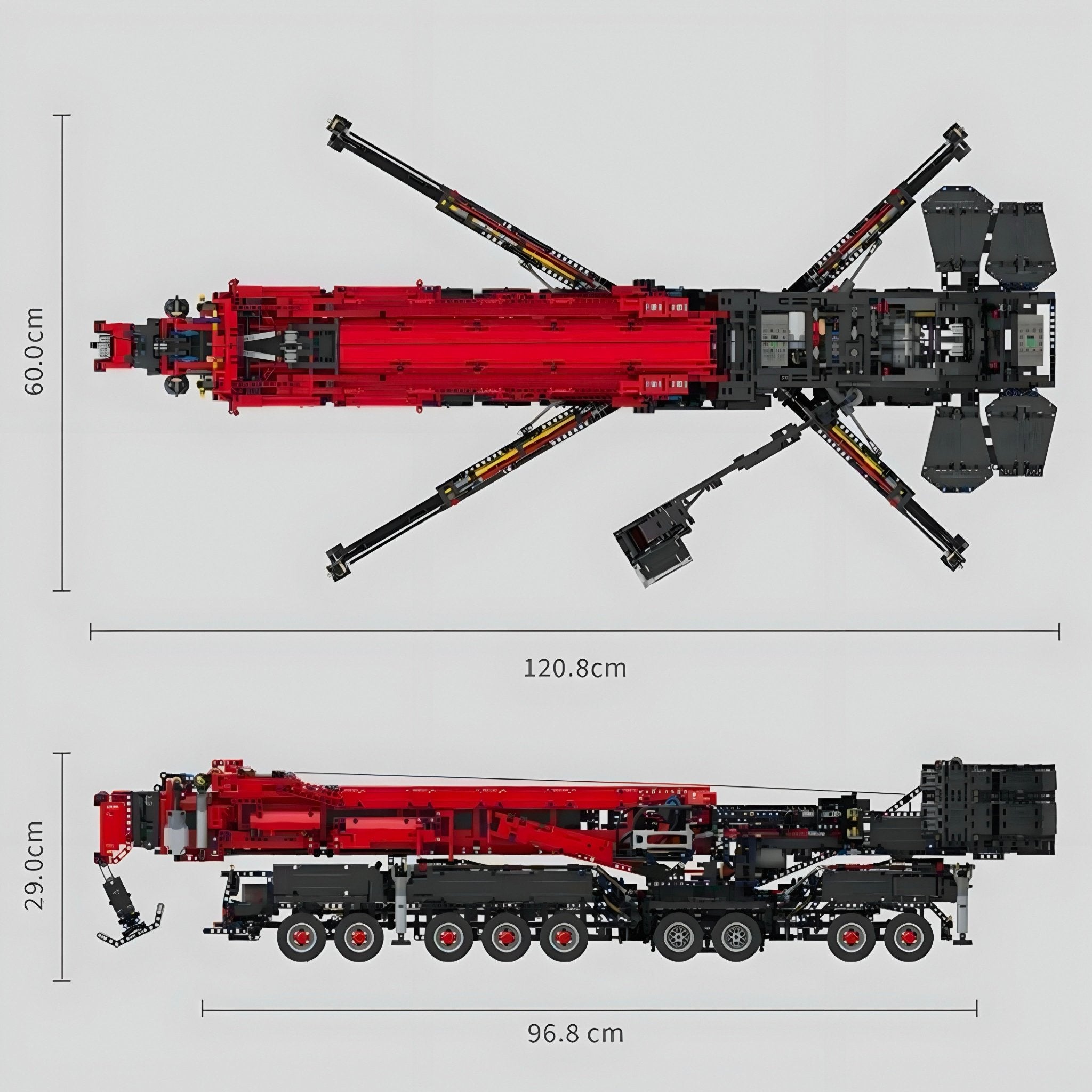 RED EDITION REMOTE CONTROLLED CRANE | 9178PCS - BRICKS LAB