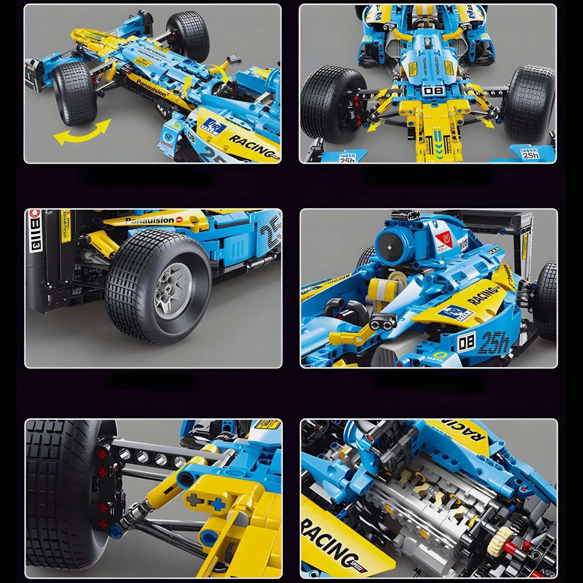 REMOTE CONTROLLED 2005 SINGLE SEATER | 1698PCS - BRICKS LAB