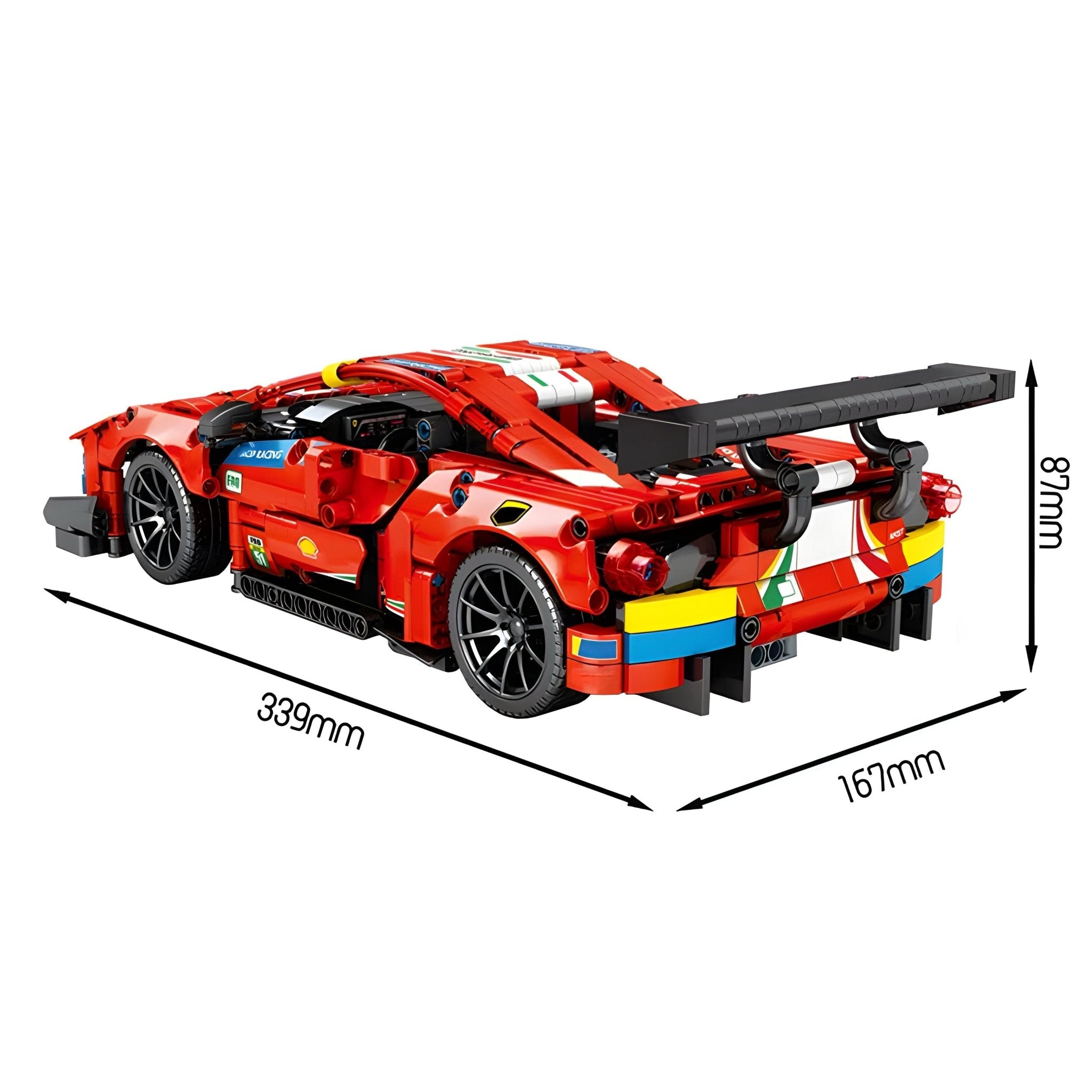 Remote Controlled 488 GTE | 1206pcs - BRICKS LAB