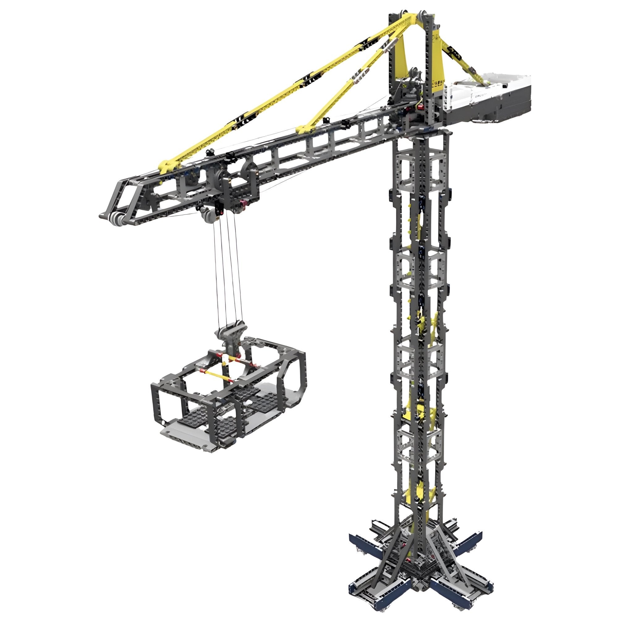 REMOTE CONTROLLED 98CM TOWER CRANE | 1796PCS - BRICKS LAB