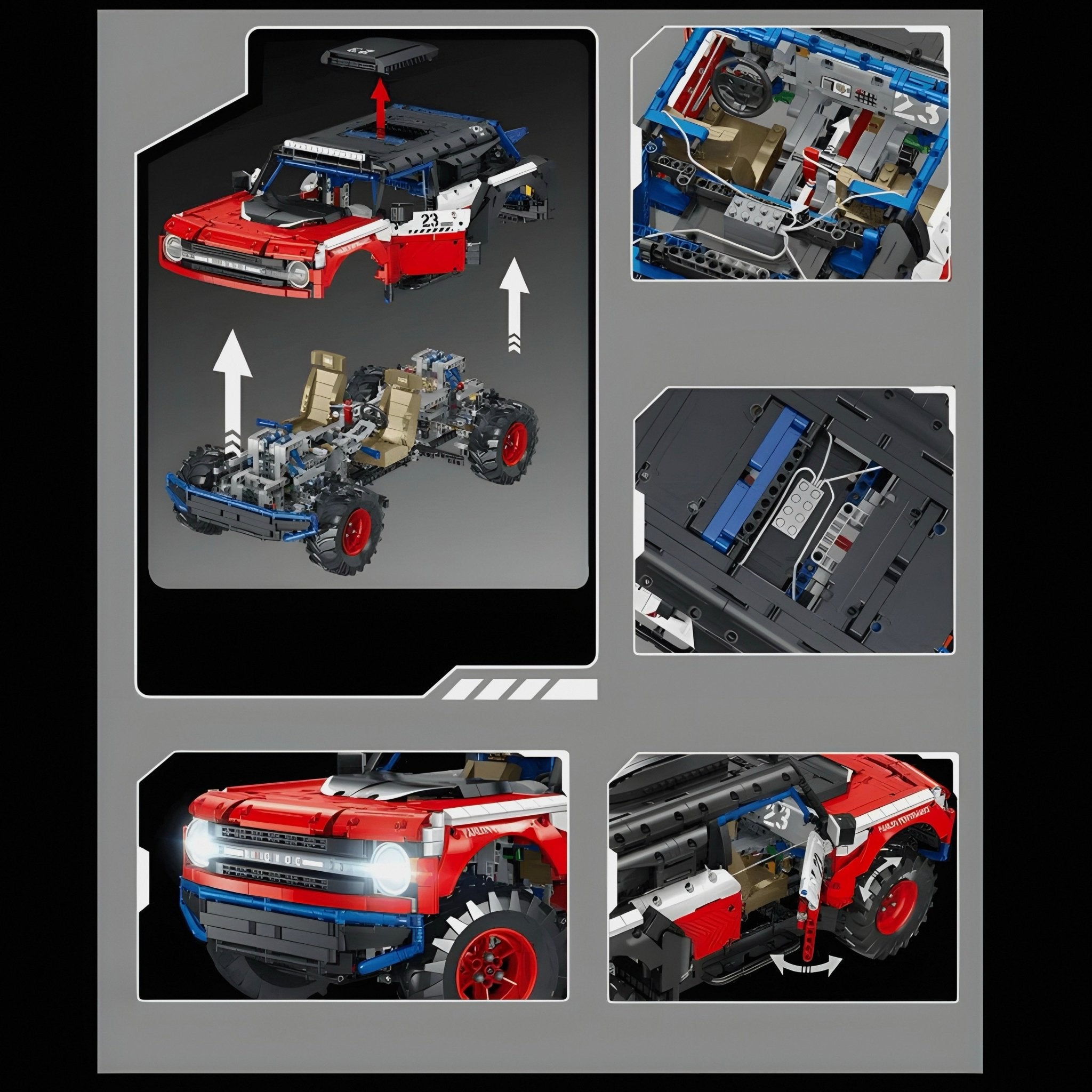 Remote Controlled American Off Roader | 2918pcs - BRICKS LAB