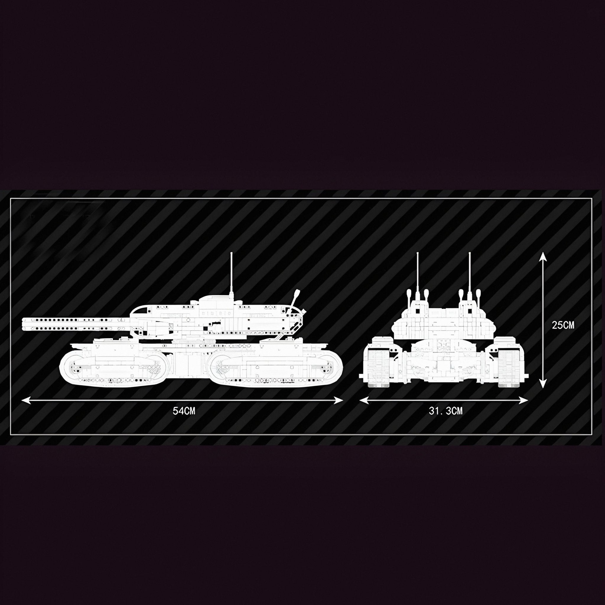 REMOTE CONTROLLED ARMY 4 TRACK TANK | 3294PCS - BRICKS LAB