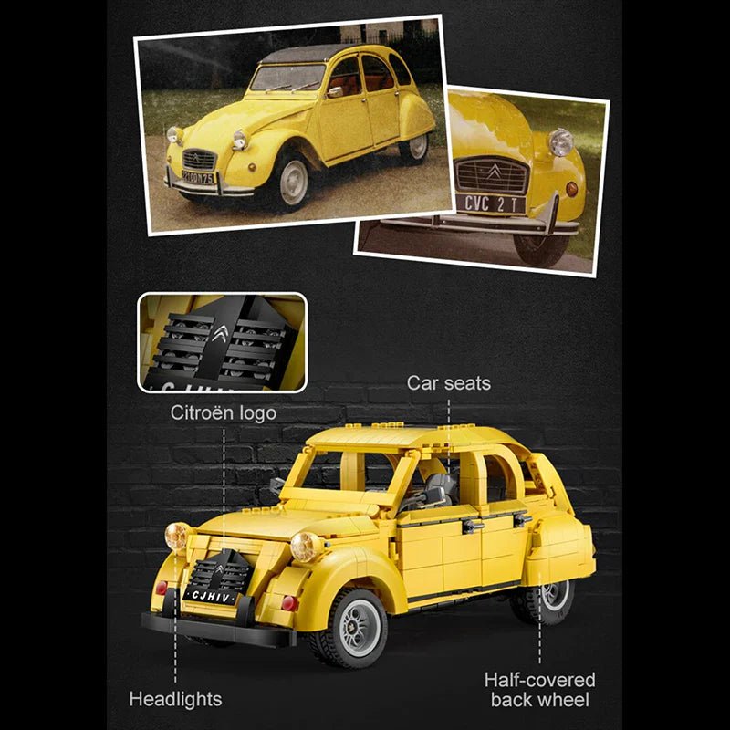 Remote Controlled Citroën 2CV | 1238pcs - BRICKS LAB