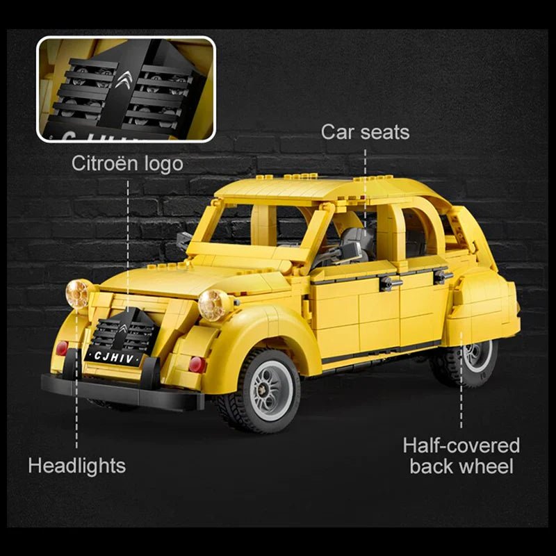 Remote Controlled Citroën 2CV | 1238pcs - BRICKS LAB