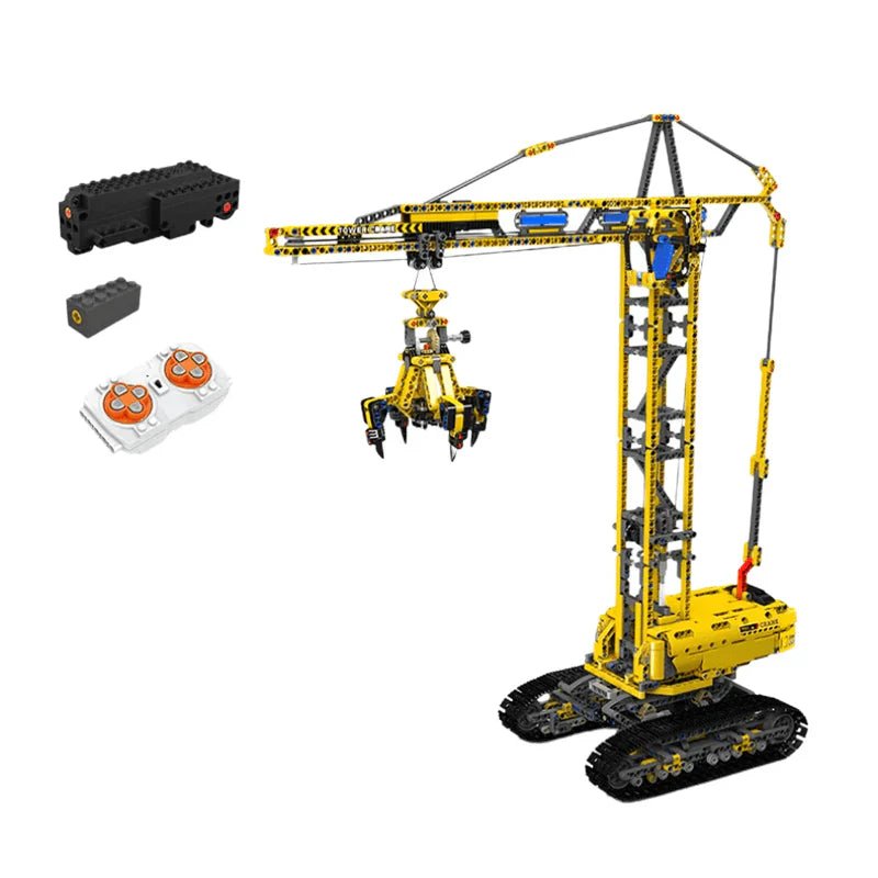 REMOTE CONTROLLED CITY BUILDING CRANE | 1730PCS - BRICKS LAB