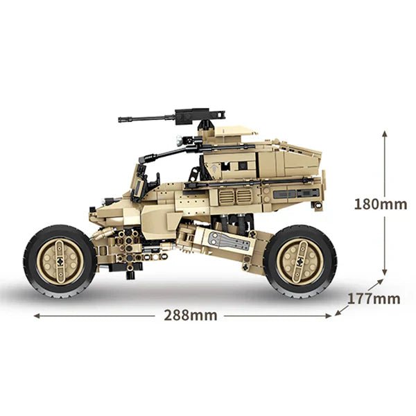 REMOTE CONTROLLED COMBAT BUGGY | 1182PCS - BRICKS LAB