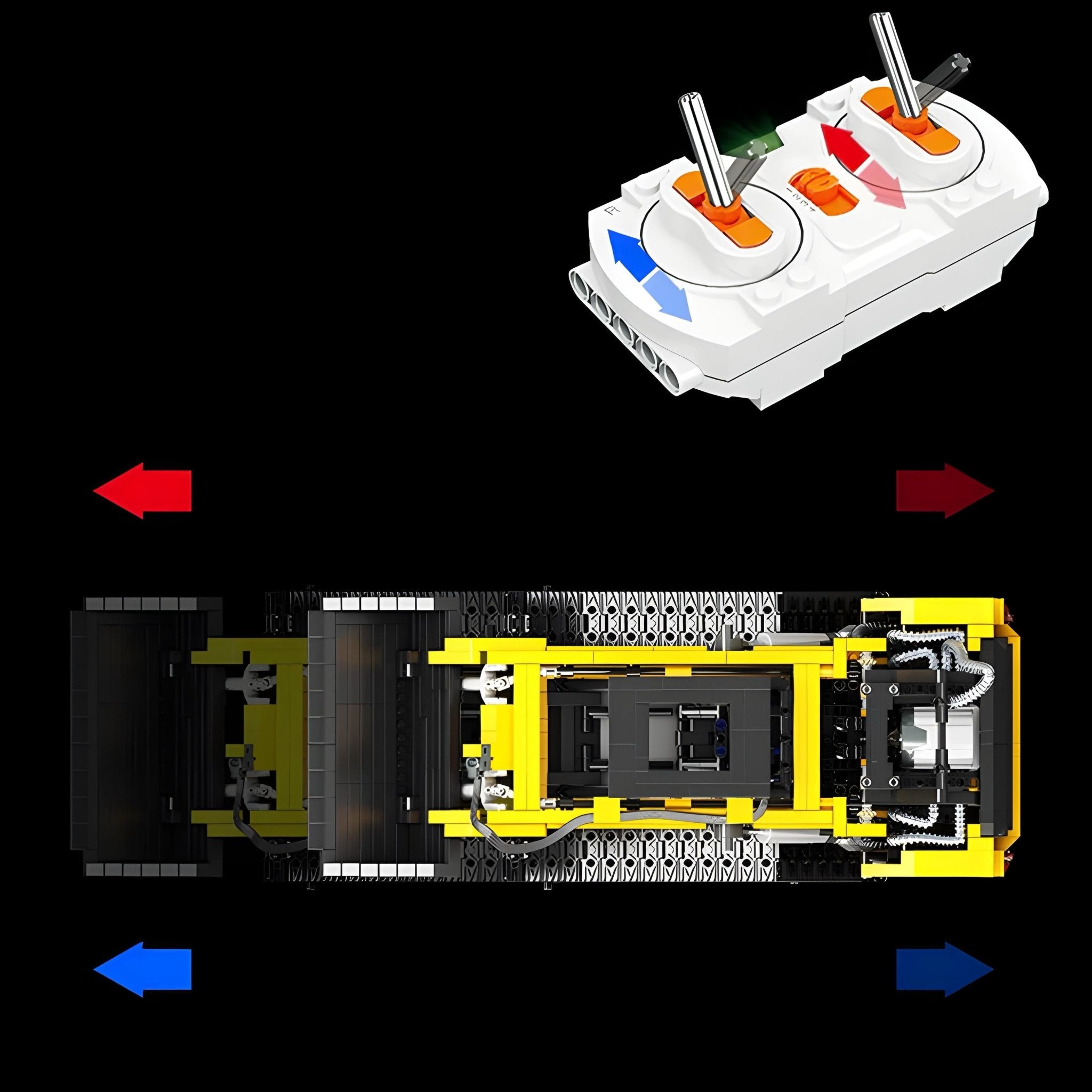REMOTE CONTROLLED COMPACT TRACK LOADER | 1800PCS - BRICKS LAB