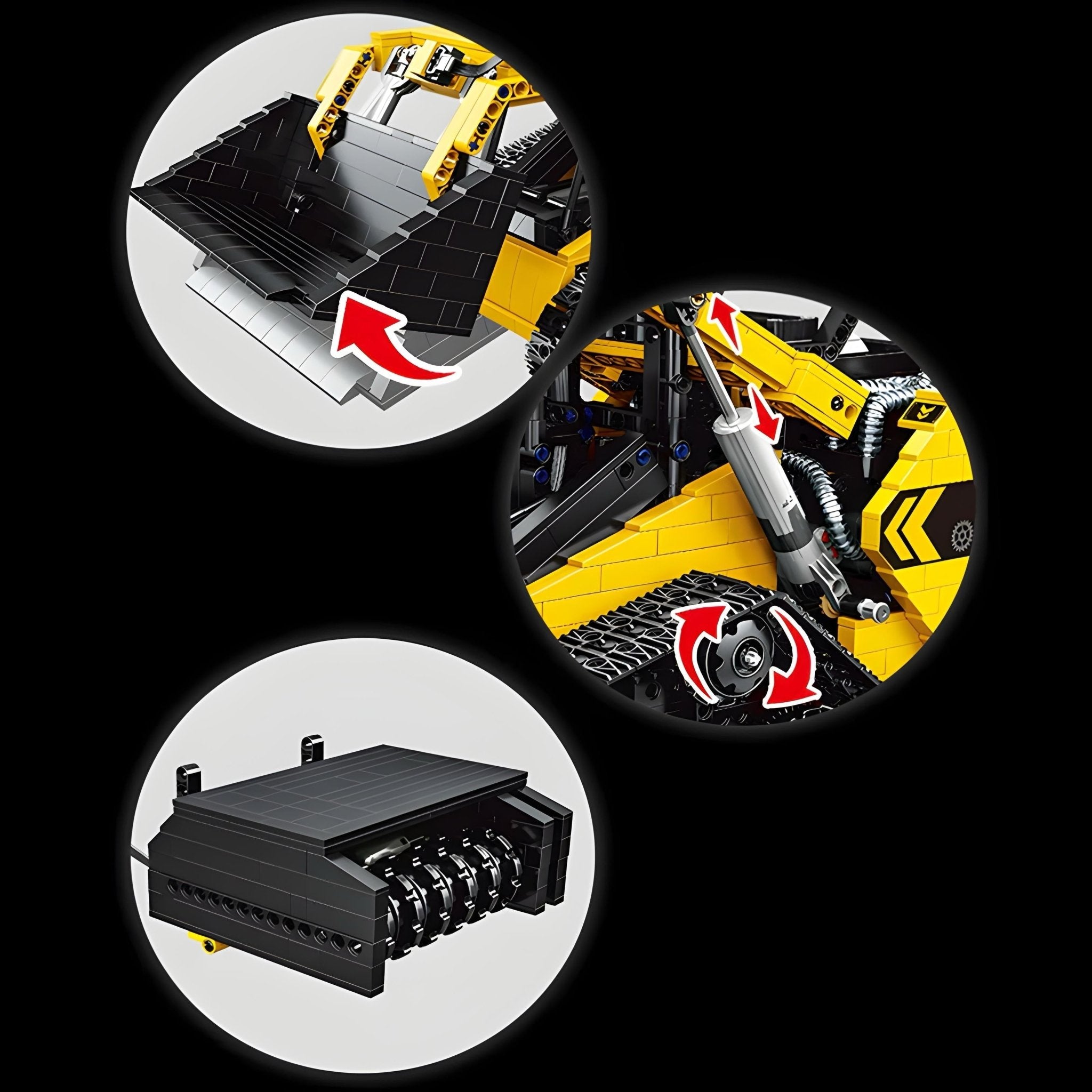 REMOTE CONTROLLED COMPACT TRACK LOADER | 1800PCS - BRICKS LAB