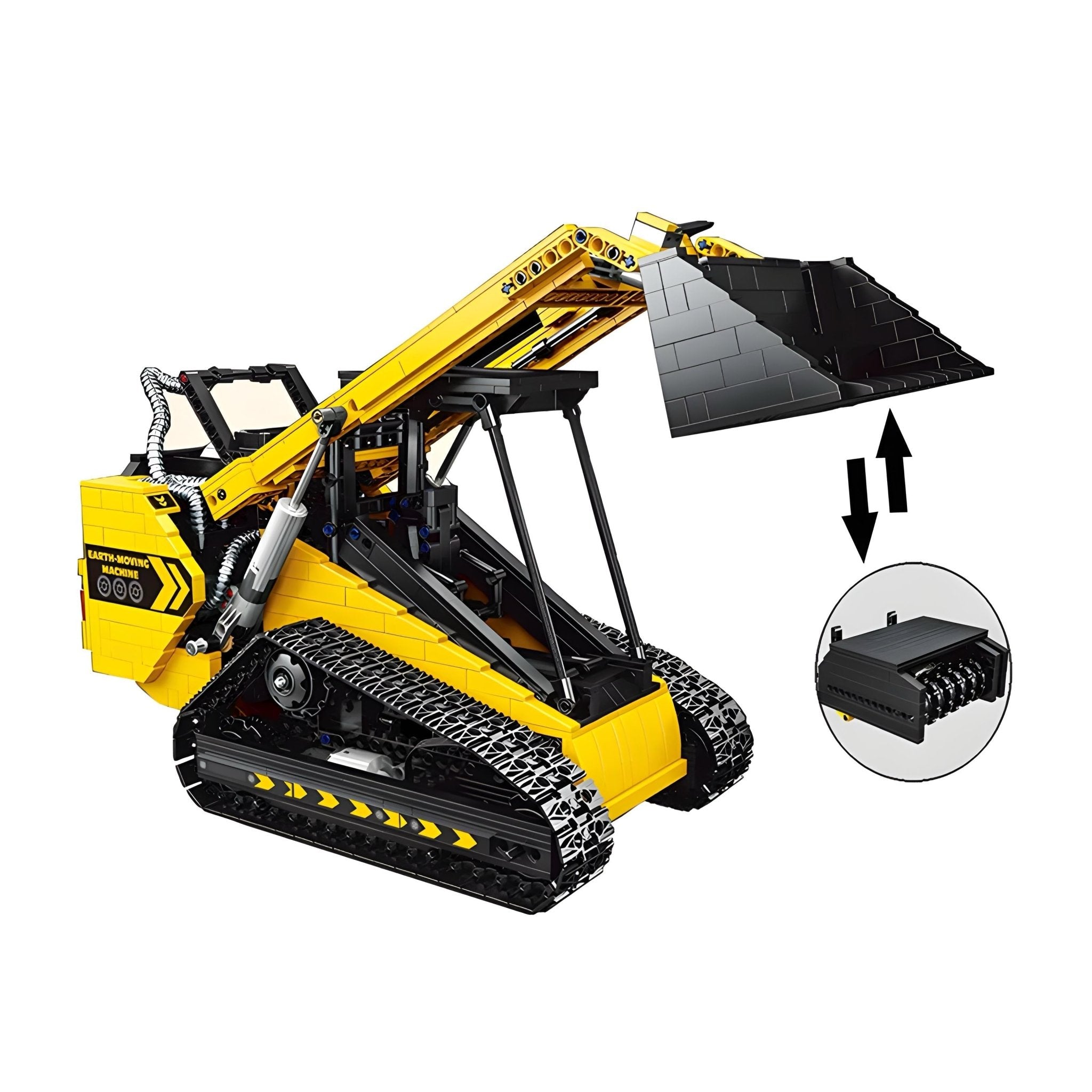 REMOTE CONTROLLED COMPACT TRACK LOADER | 1800PCS - BRICKS LAB