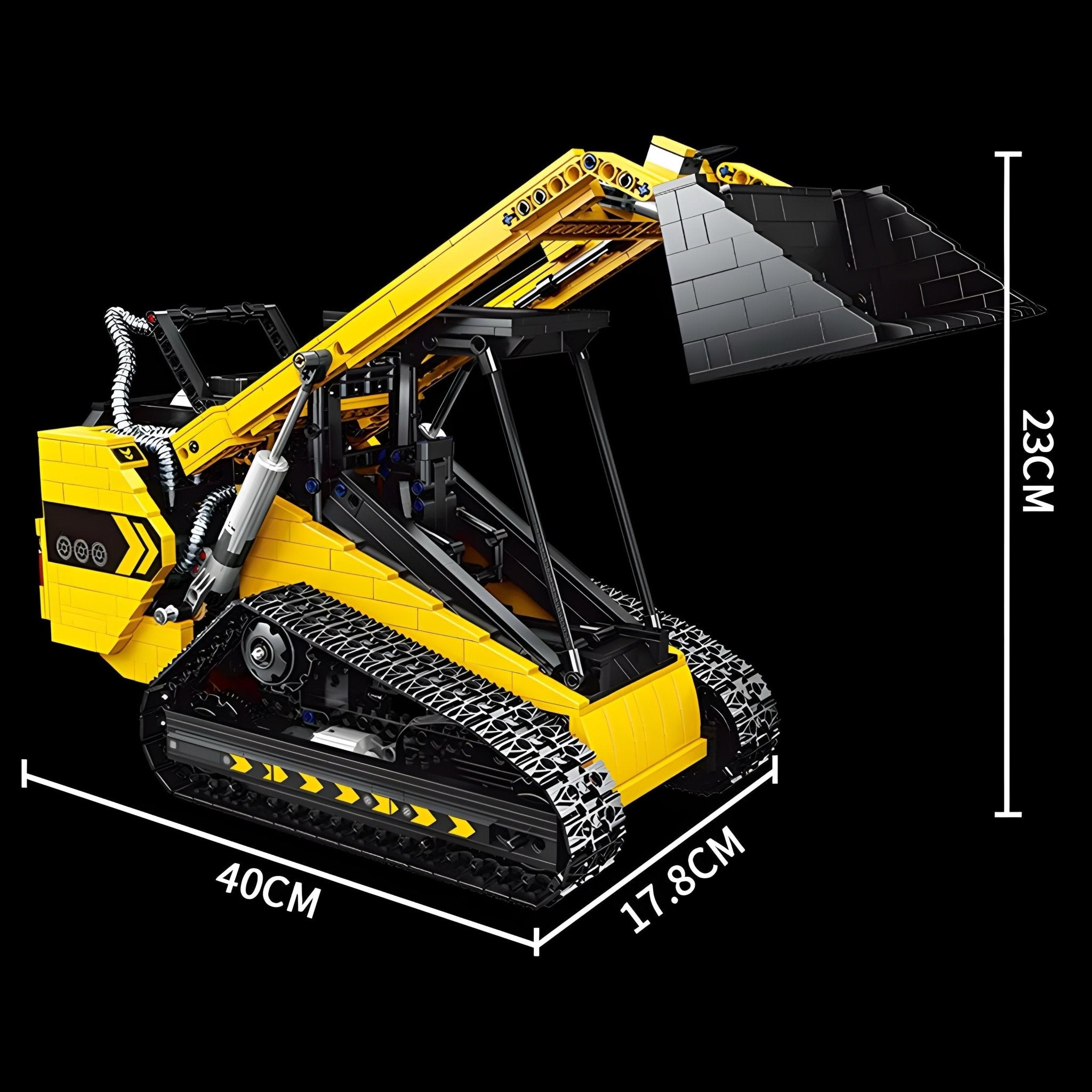 REMOTE CONTROLLED COMPACT TRACK LOADER | 1800PCS - BRICKS LAB