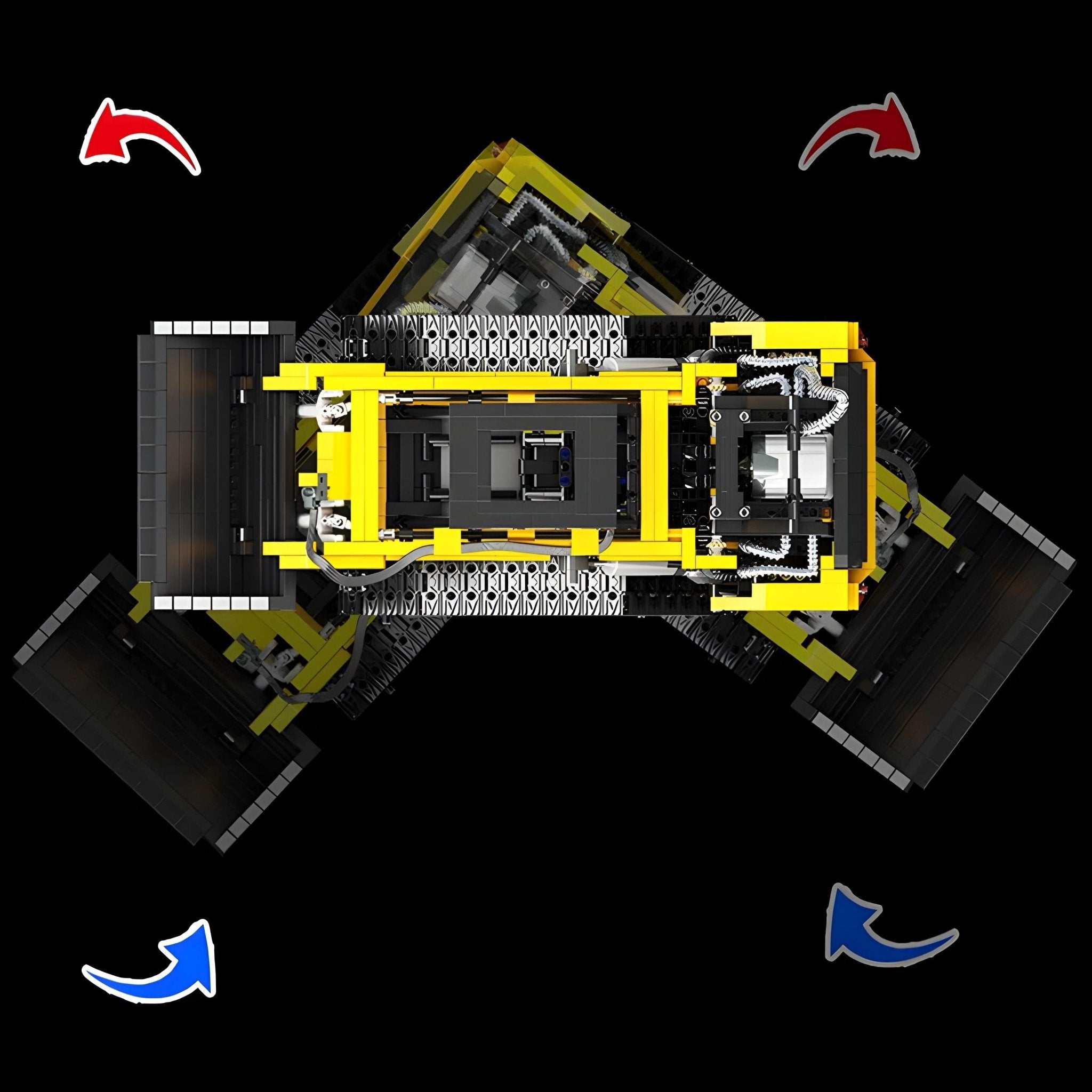 REMOTE CONTROLLED COMPACT TRACK LOADER | 1800PCS - BRICKS LAB