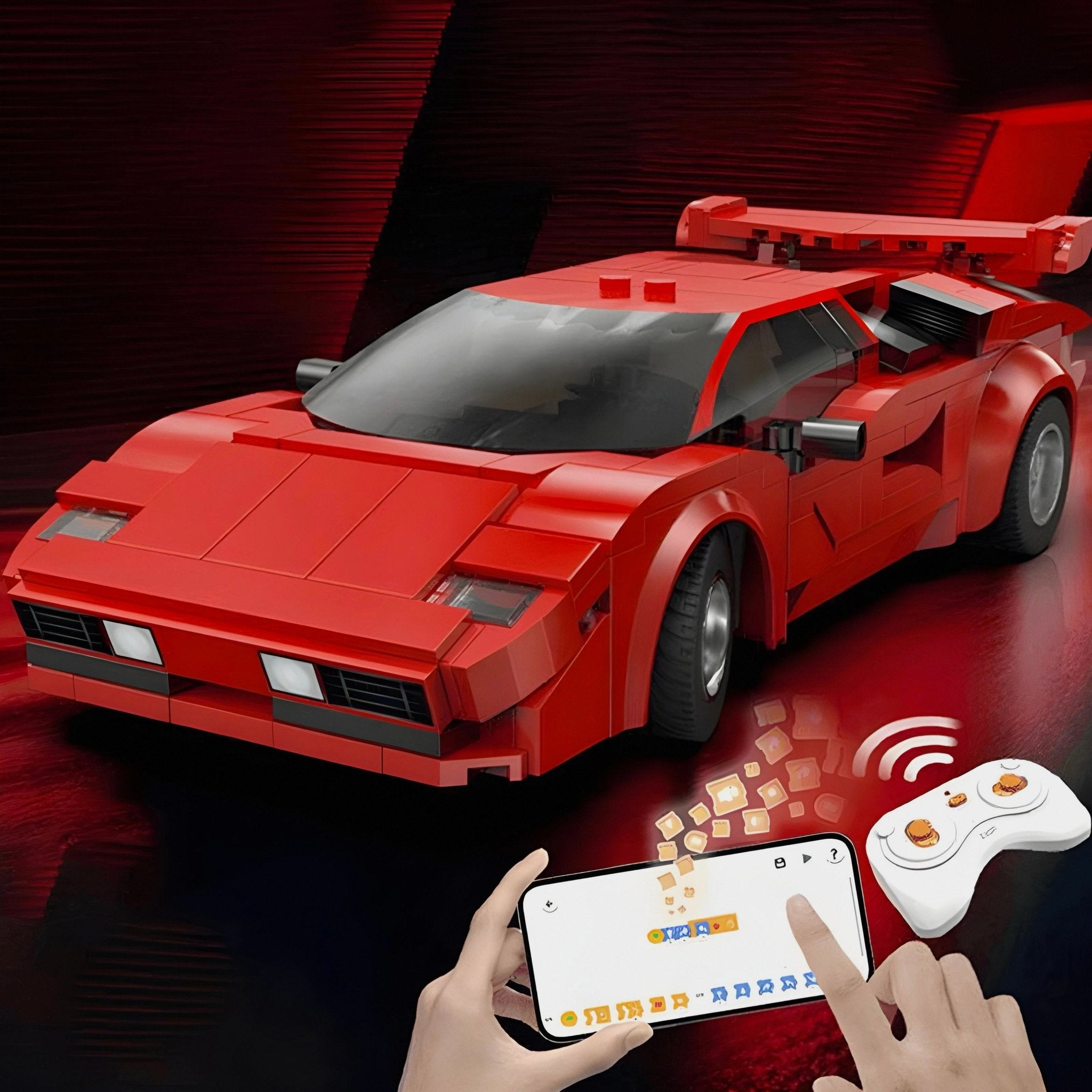 Remote Controlled Countach | 328pcs - BRICKS LAB