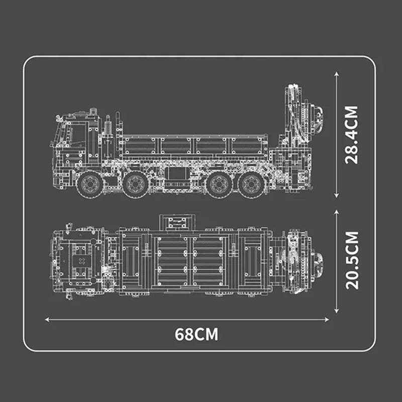 REMOTE CONTROLLED CRANE TRUCK | 4012PCS - BRICKS LAB